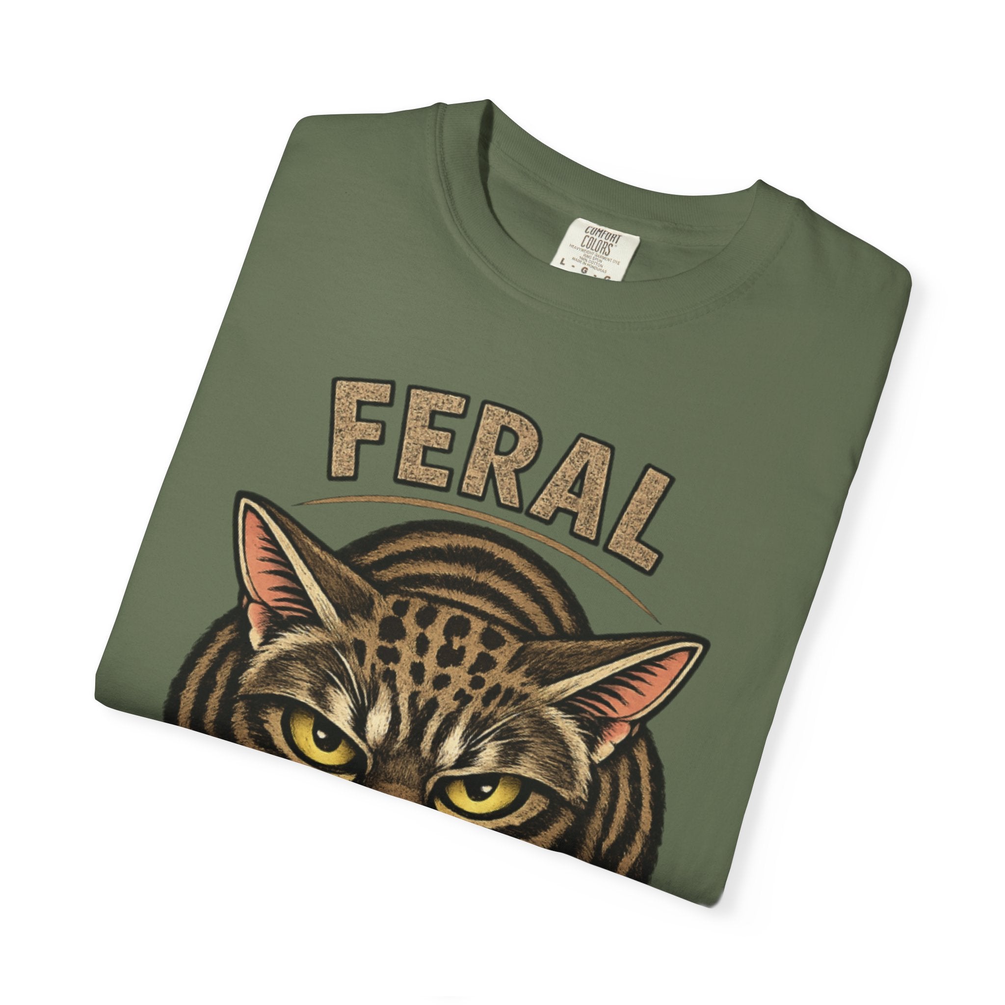 T-Shirt — "Feral: Approach With Snacks" Cat Graphic Tee
