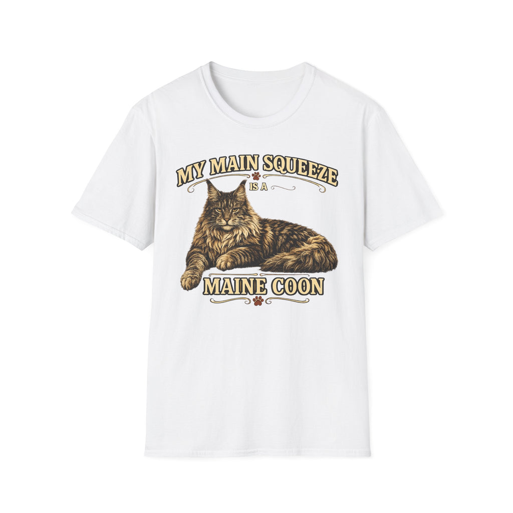 Maine Coon Cat T-Shirt — "My Main Squeeze" Graphic Tee