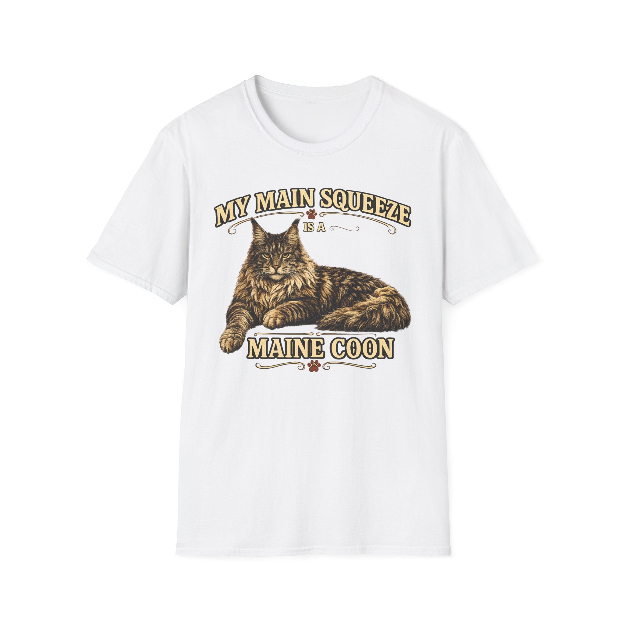 Maine Coon Cat T-Shirt — "My Main Squeeze" Graphic Tee