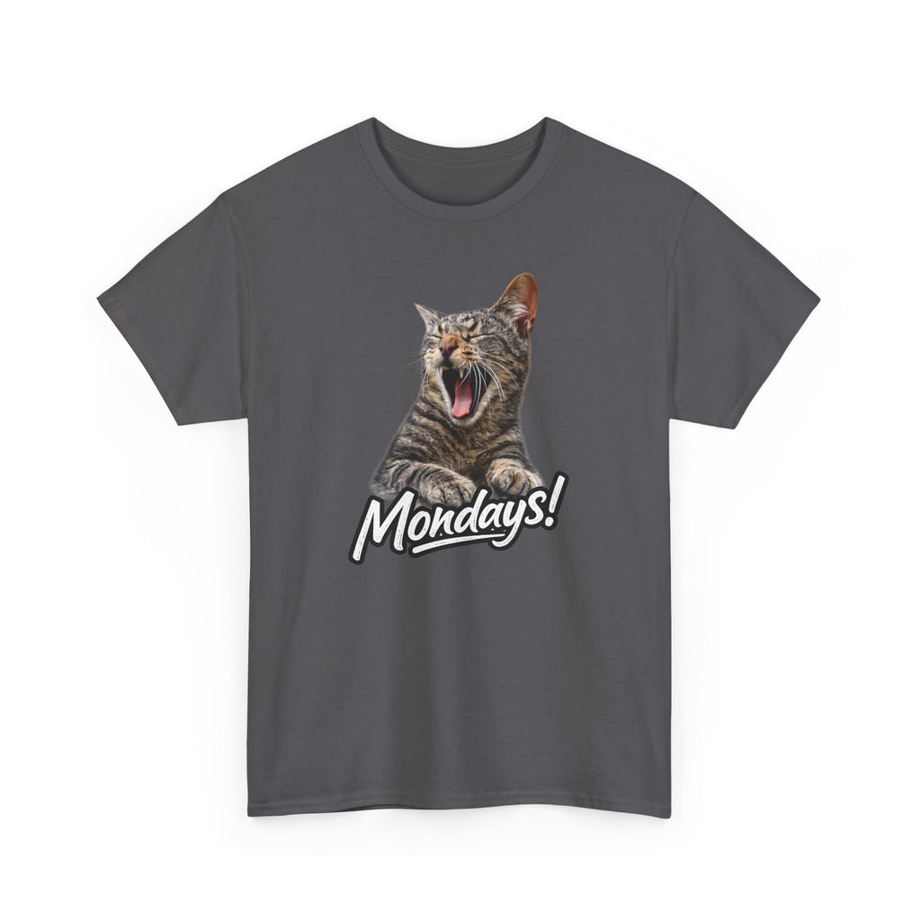 Mondays! Yawning Cat T-Shirt — Funny Cat Tee for Cat Lovers