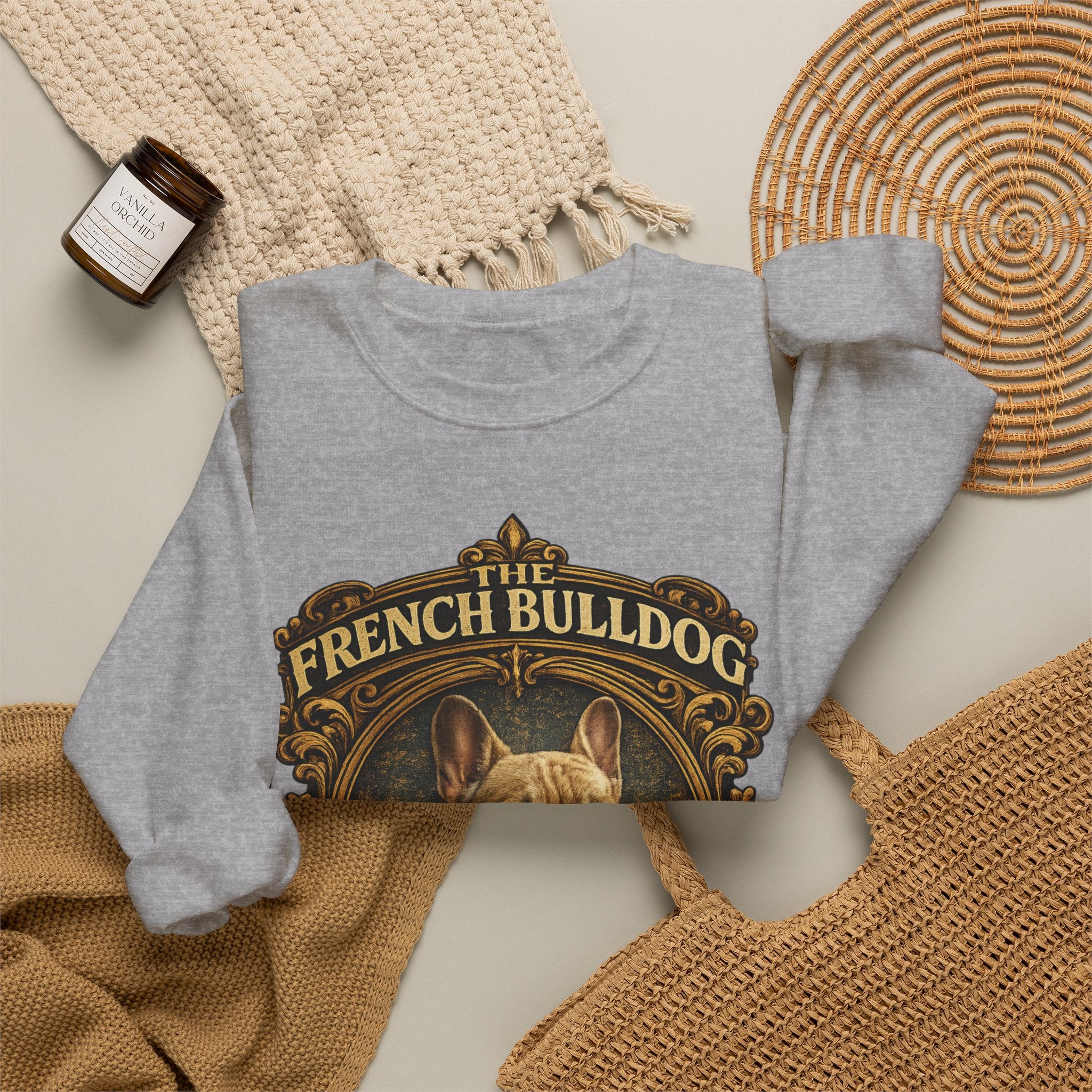 French Bulldog Sweatshirt — "Master of the Side Eye" Vintage-Style Crewneck