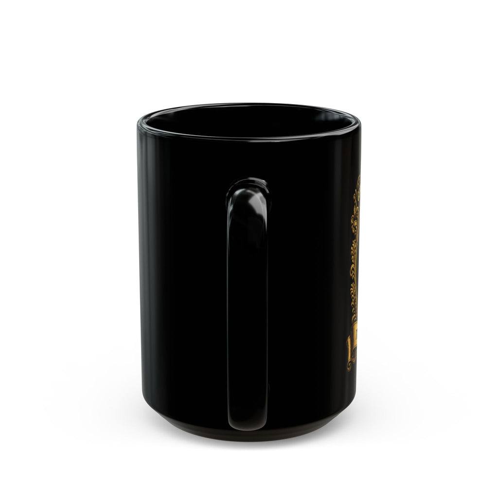 Black Mug — Vintage Motorcycle Crest Coffee Cup (11oz/15oz)
