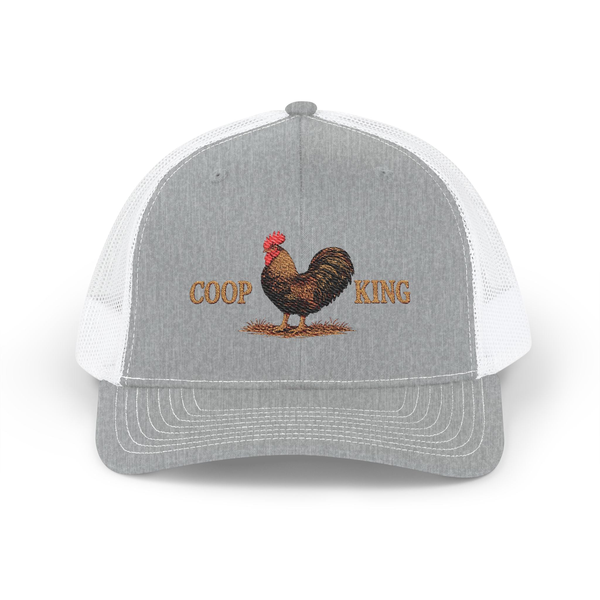 Coop King Trucker Hat - Rooster Farm Snapback Cap