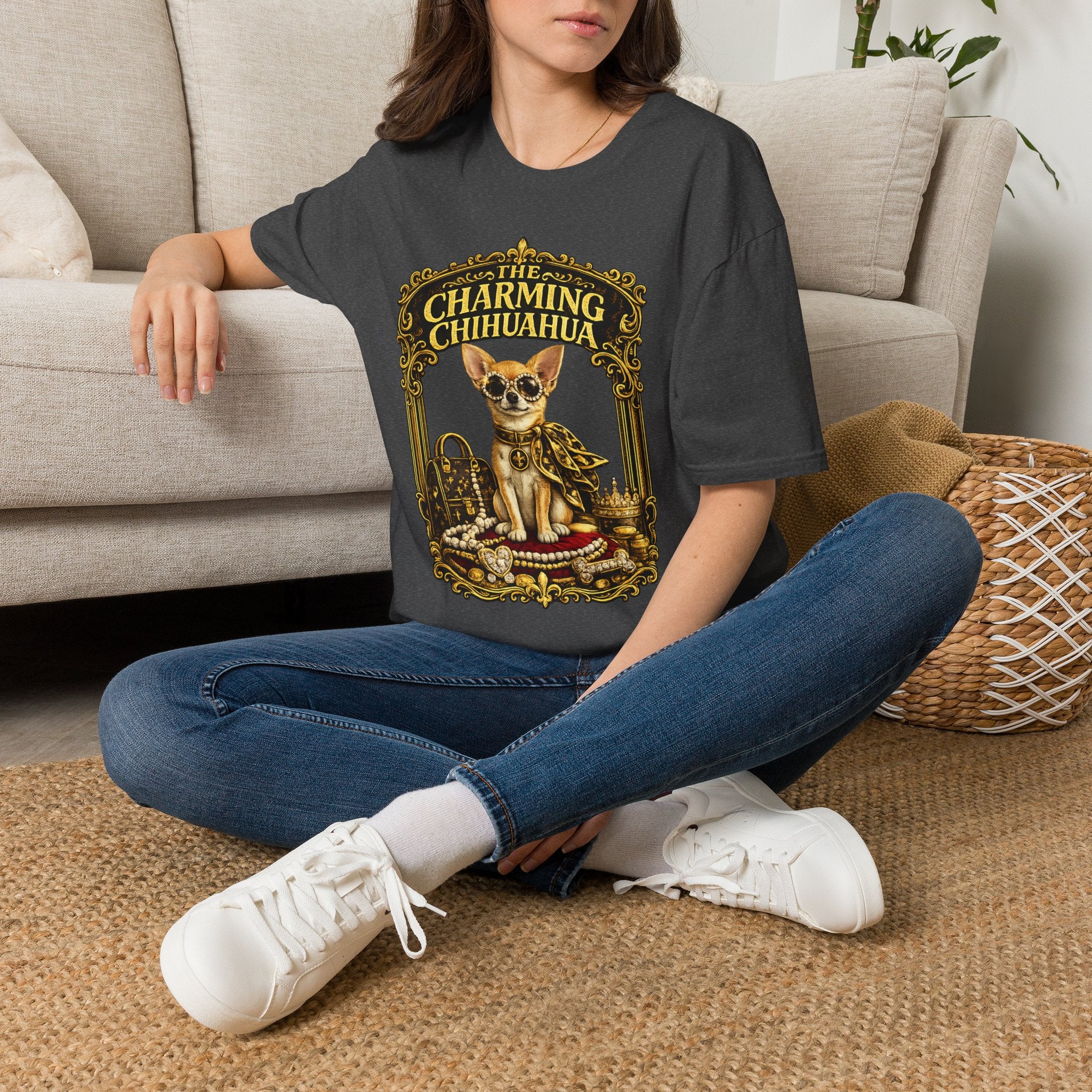 Chihuahua T-Shirt — Vintage "Charming Chihuahua"  Graphic Tee