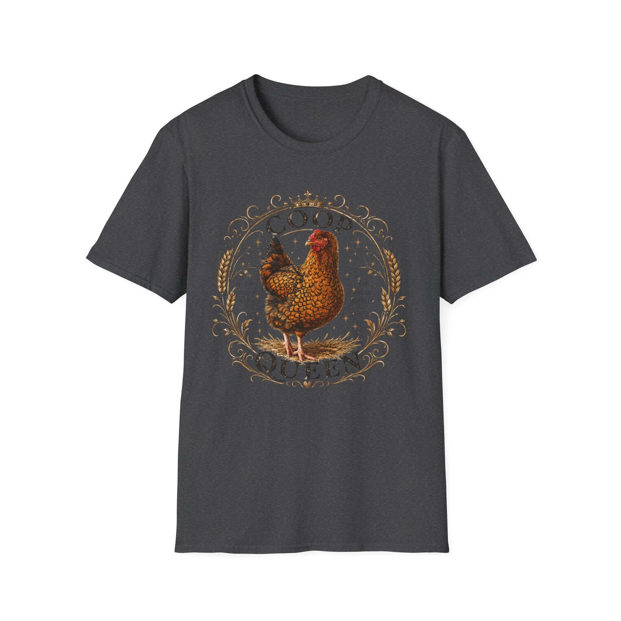 Coop Queen T-Shirt — Vintage Hen Farm Chickens Tee