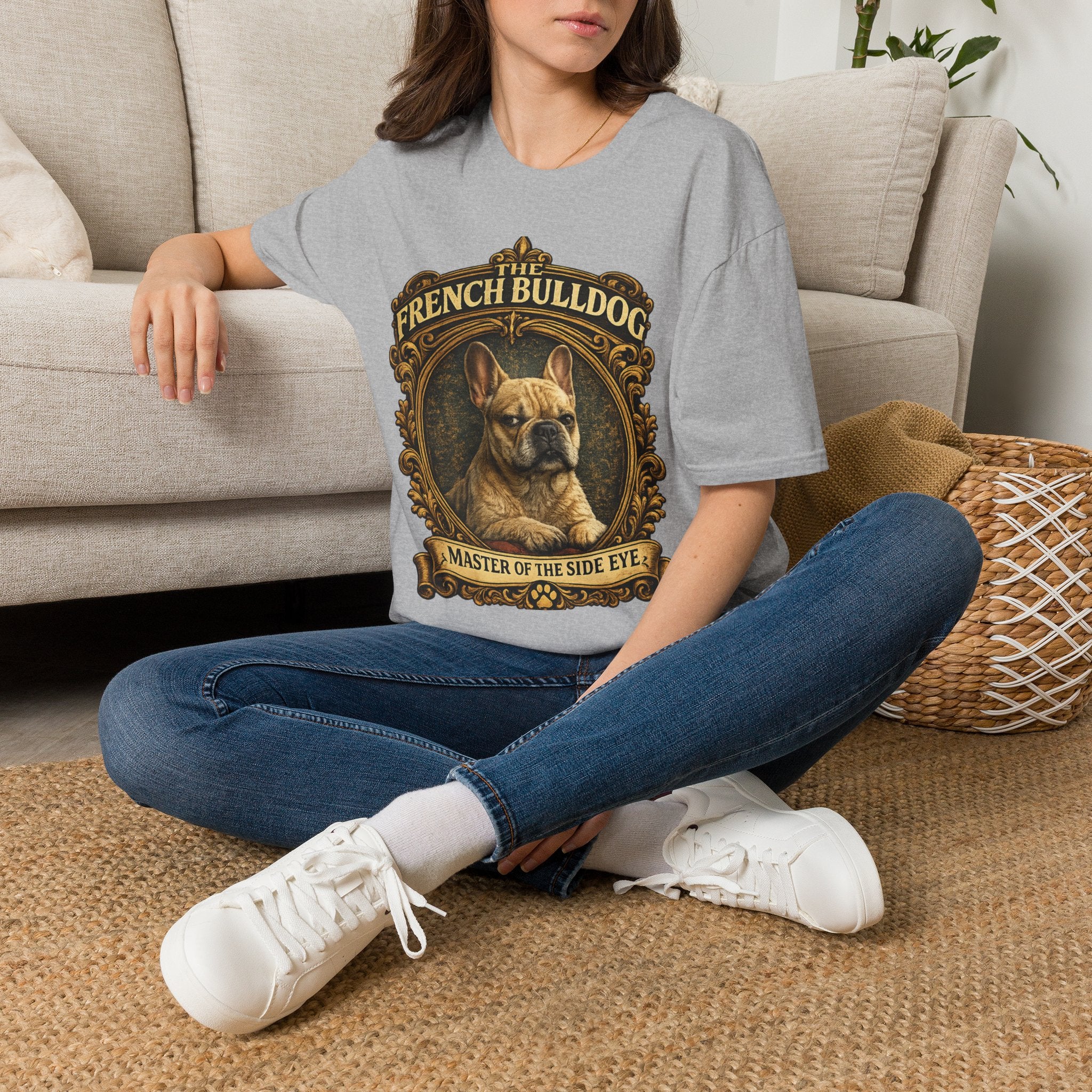 French Bulldog T-Shirt — "The French Bulldog: Master of the Side Eye" Vintage Dog Tee