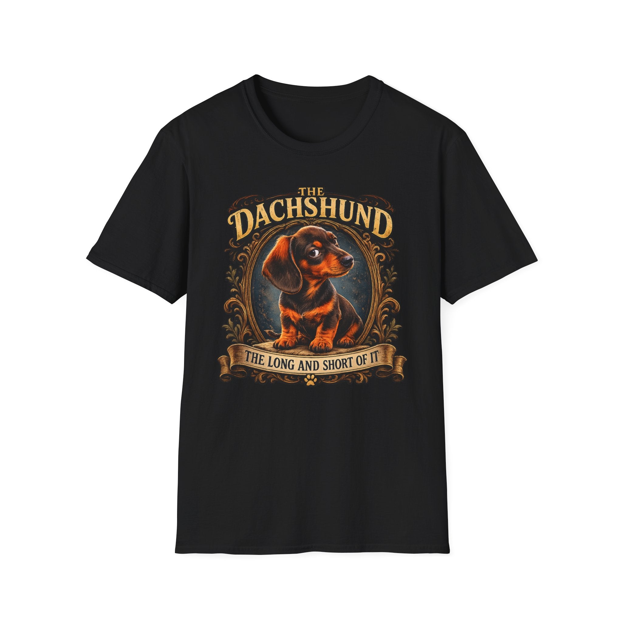 Dachshund T-Shirt — 'The Dachshund: The Long and Short of It' Vintage Dog Tee