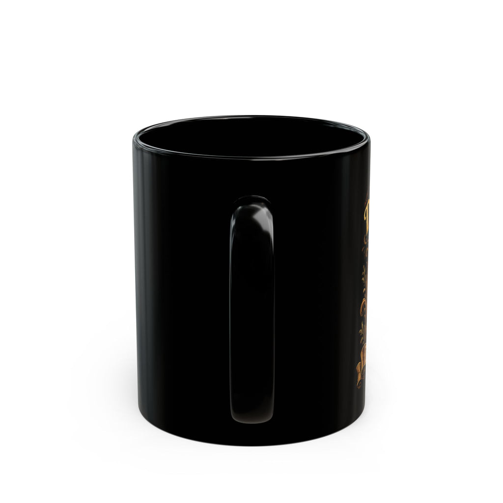 Dachshund Lover Mug – "Dachshund: ""The long and the short of it"   Black Ceramic Coffee Cup 11oz)