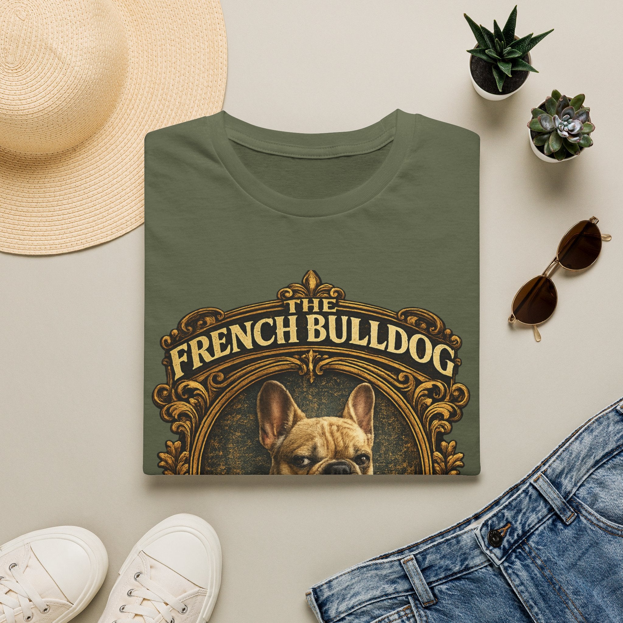 French Bulldog T-Shirt — "The French Bulldog: Master of the Side Eye" Vintage Dog Tee
