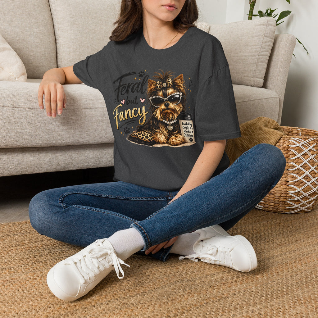 Feral But Fancy Yorkie T‑Shirt