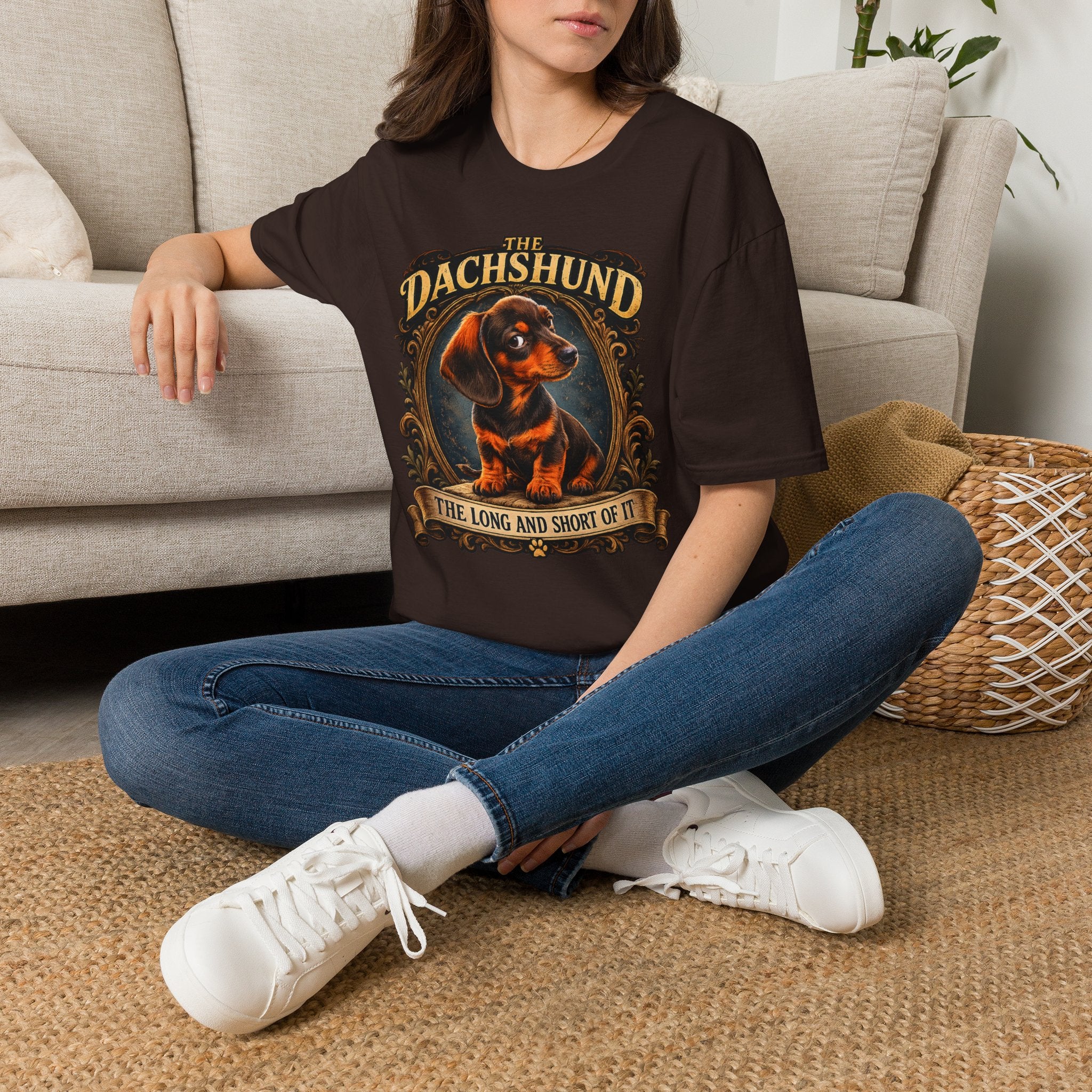 Dachshund T-Shirt — 'The Dachshund: The Long and Short of It' Vintage Dog Tee
