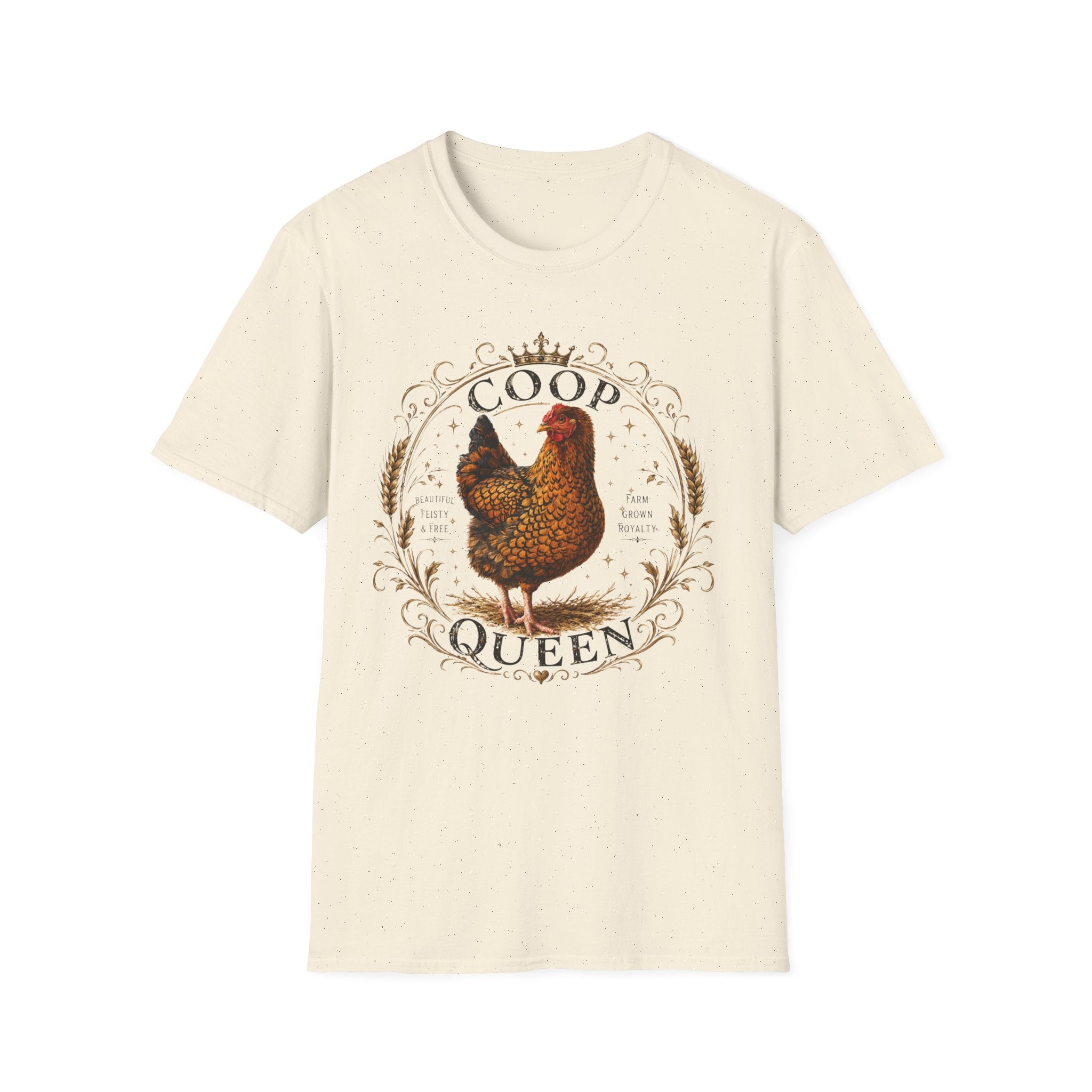 Coop Queen T-Shirt — Vintage Hen Farm Chickens Tee