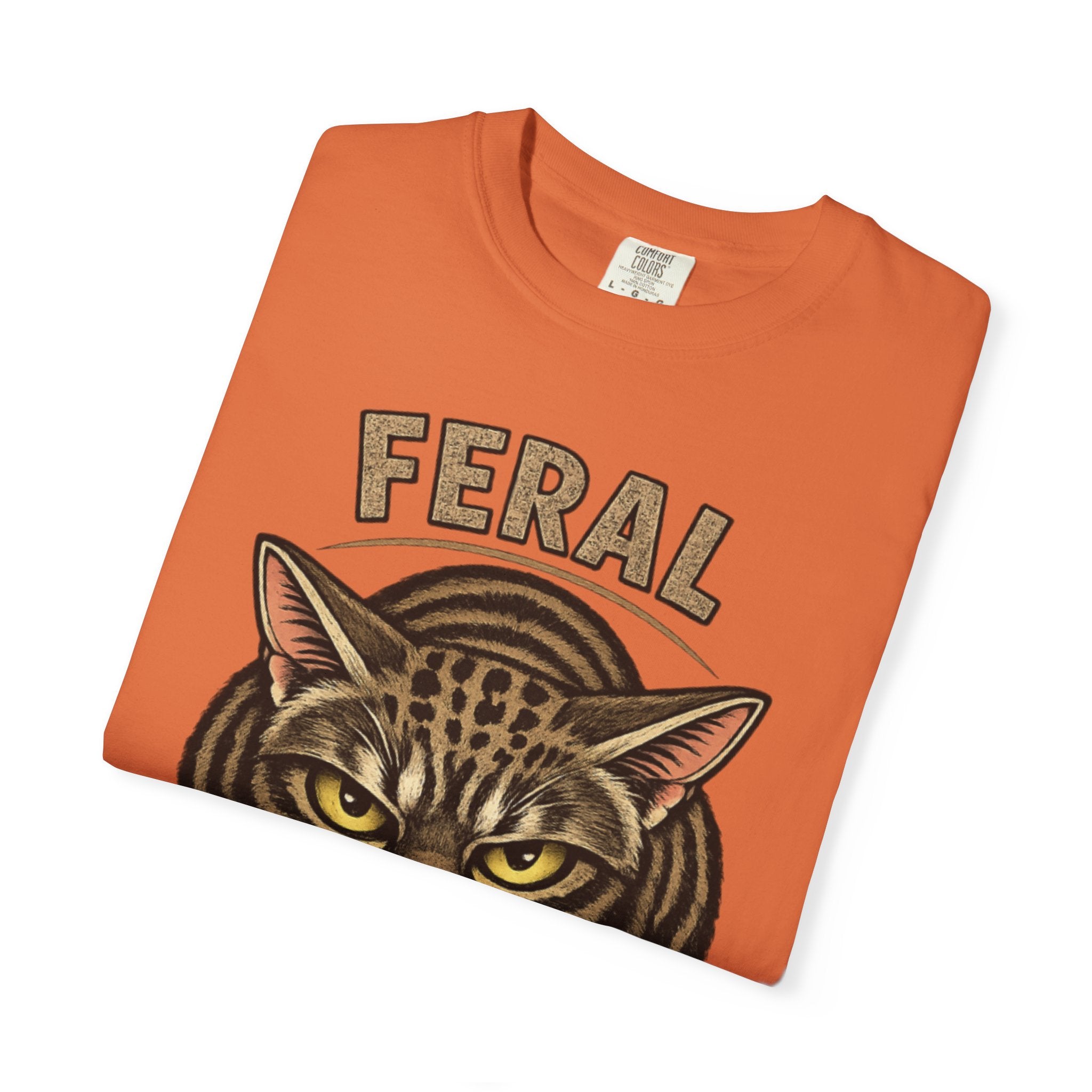 T-Shirt — "Feral: Approach With Snacks" Cat Graphic Tee