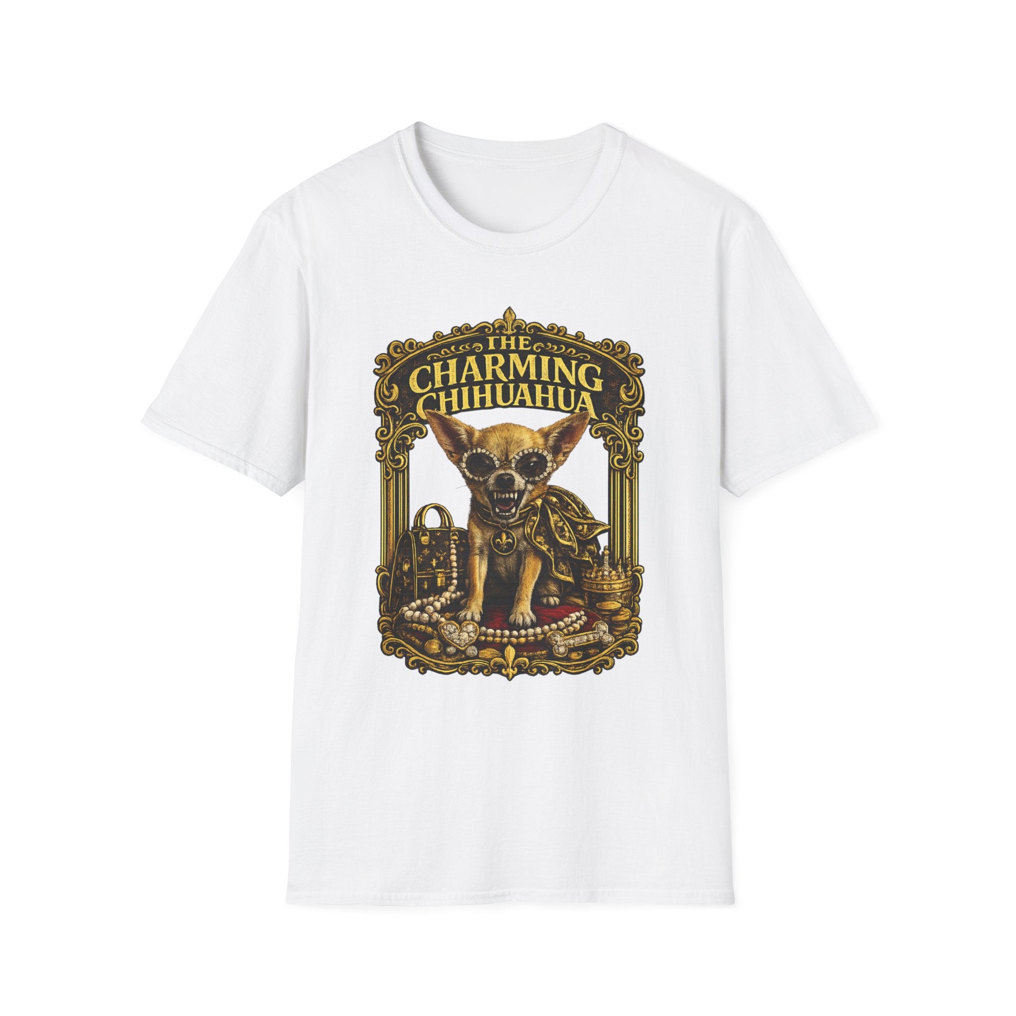 Chihuahua T‑Shirt — Vintage Ornate Dog Graphic Tee