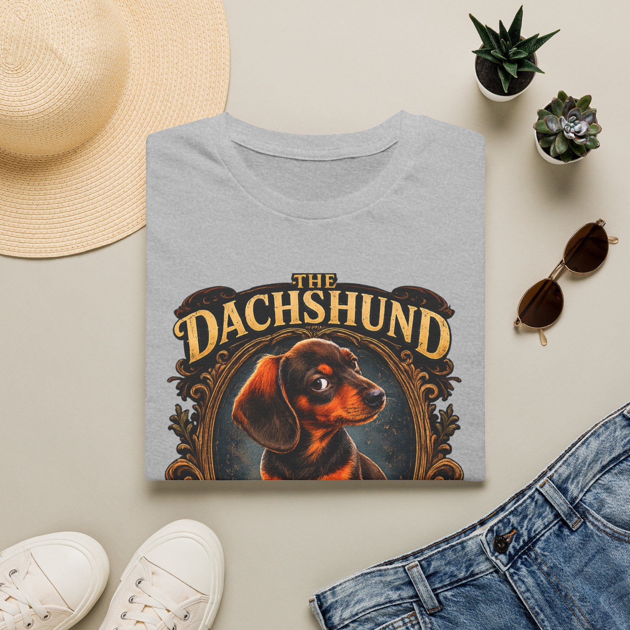 Dachshund T-Shirt — 'The Dachshund: The Long and Short of It' Vintage Dog Tee