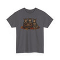 Halloween Cats T-Shirt — Trio of Kittens with Jack-O'-Lantern Fall Tee