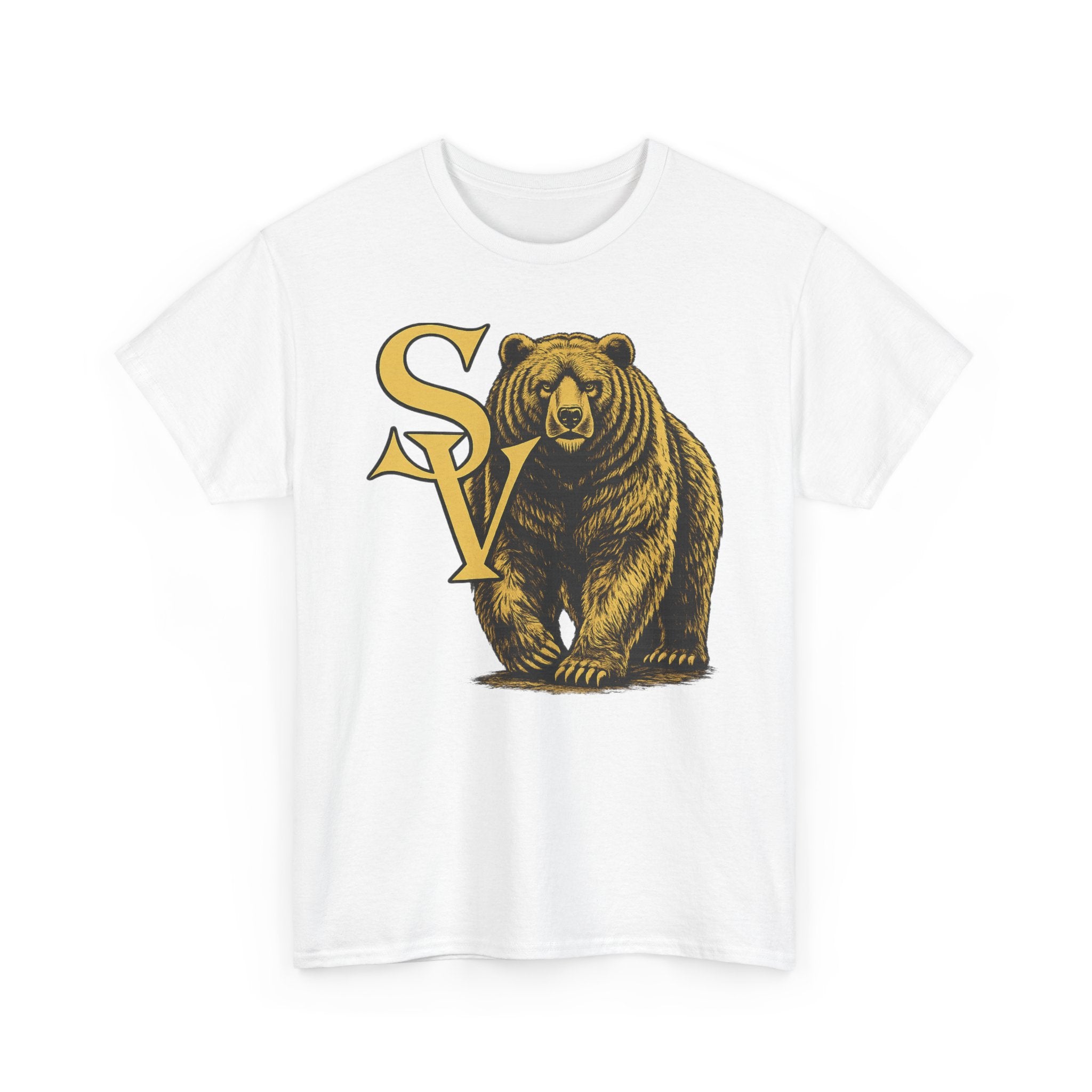 Bear Logo Tee — Vintage SV Grizzly Graphic T-Shirt