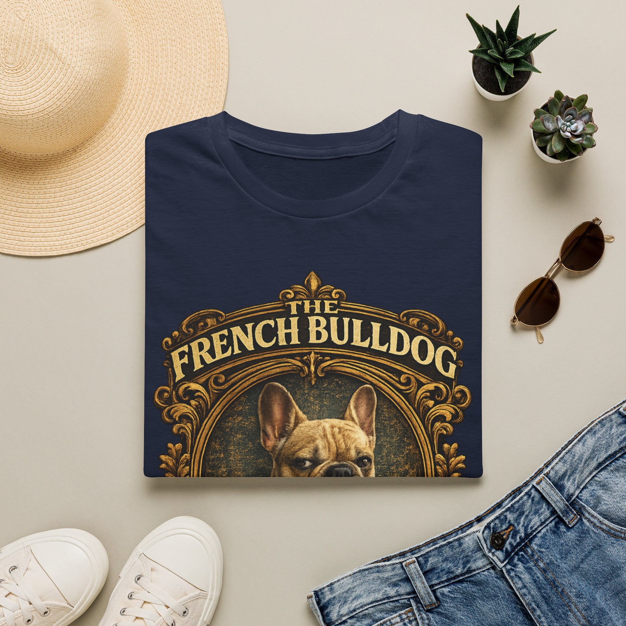 French Bulldog T-Shirt — "The French Bulldog: Master of the Side Eye" Vintage Dog Tee