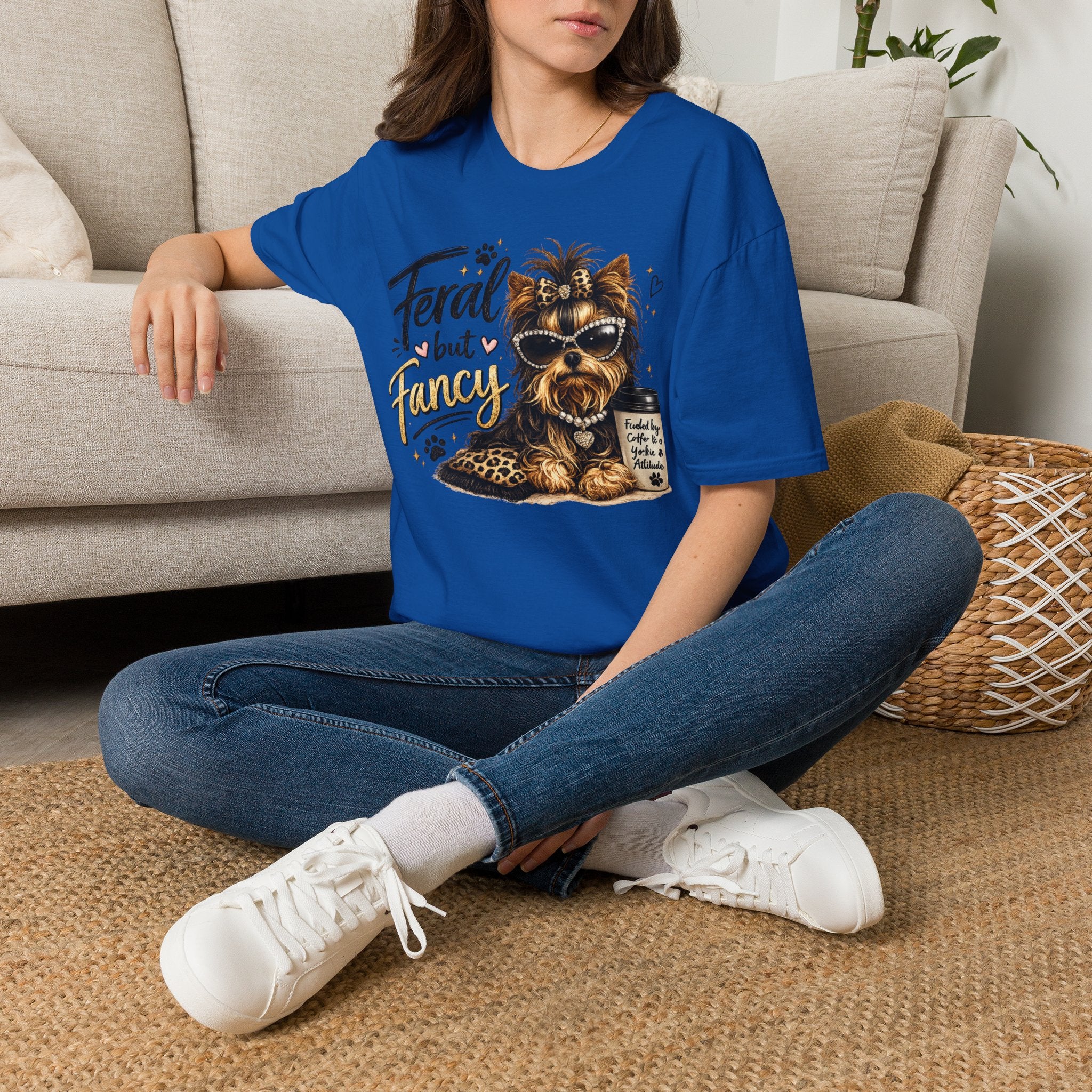 Feral But Fancy Yorkie T‑Shirt