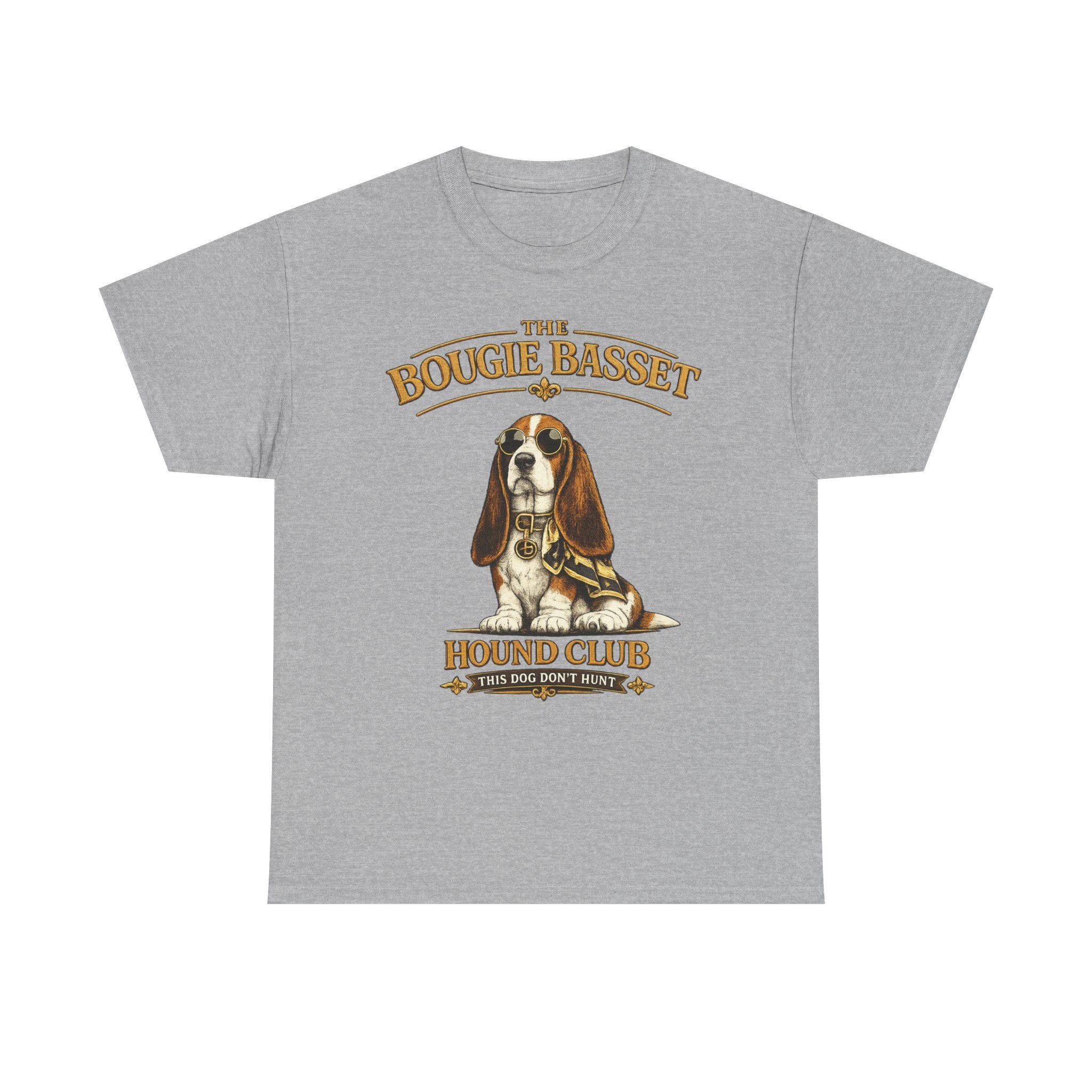 Basset Hound Club T-Shirt – Cute Vintage Basset Hound Graphic Tee " The Bougie Bassett hound Club"