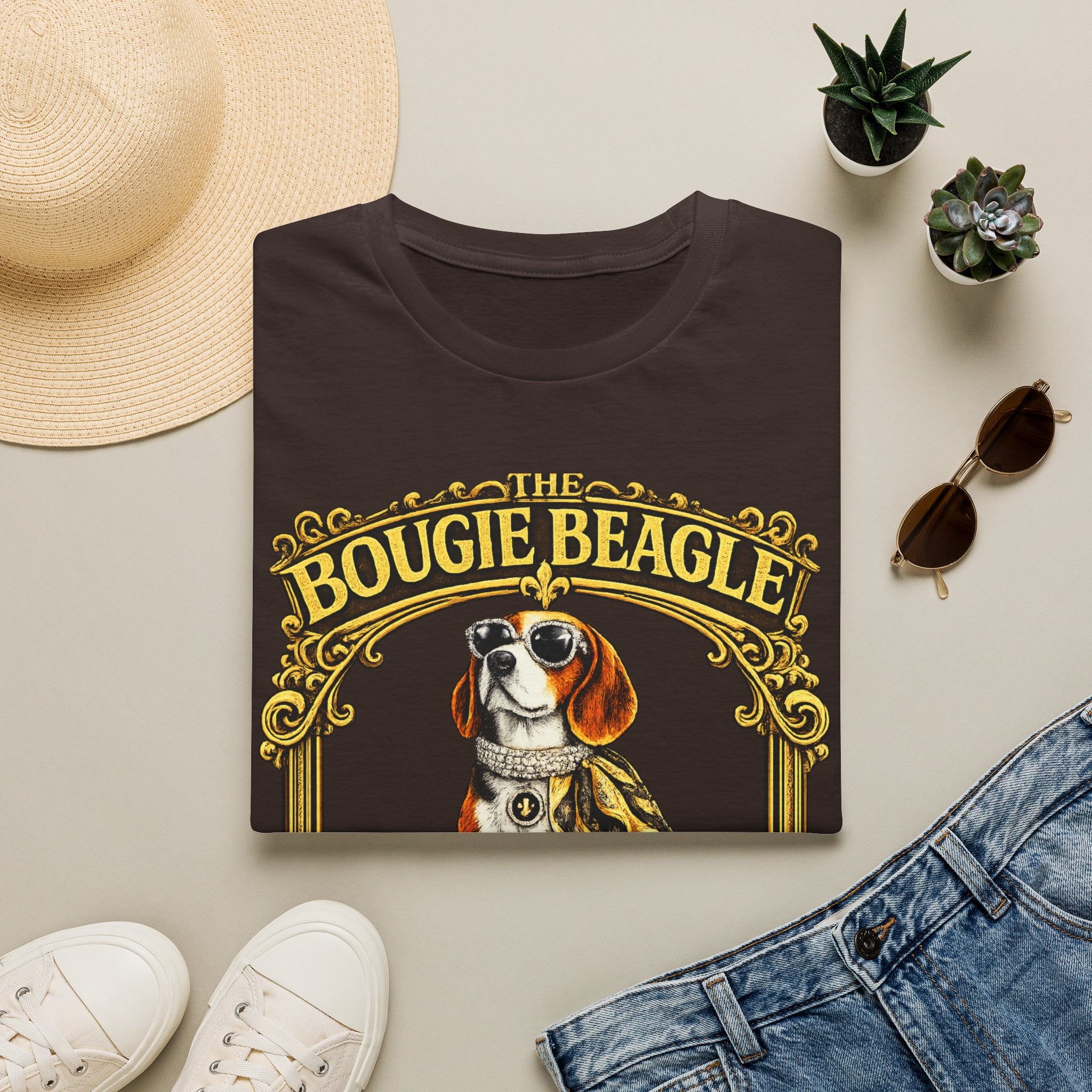 Beagle T-Shirt — Vintage Pampered Dog Graphic Tee