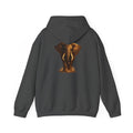 Elephant Portrait Hoodie — Majestic African Elephant Graphic Sweatshirt