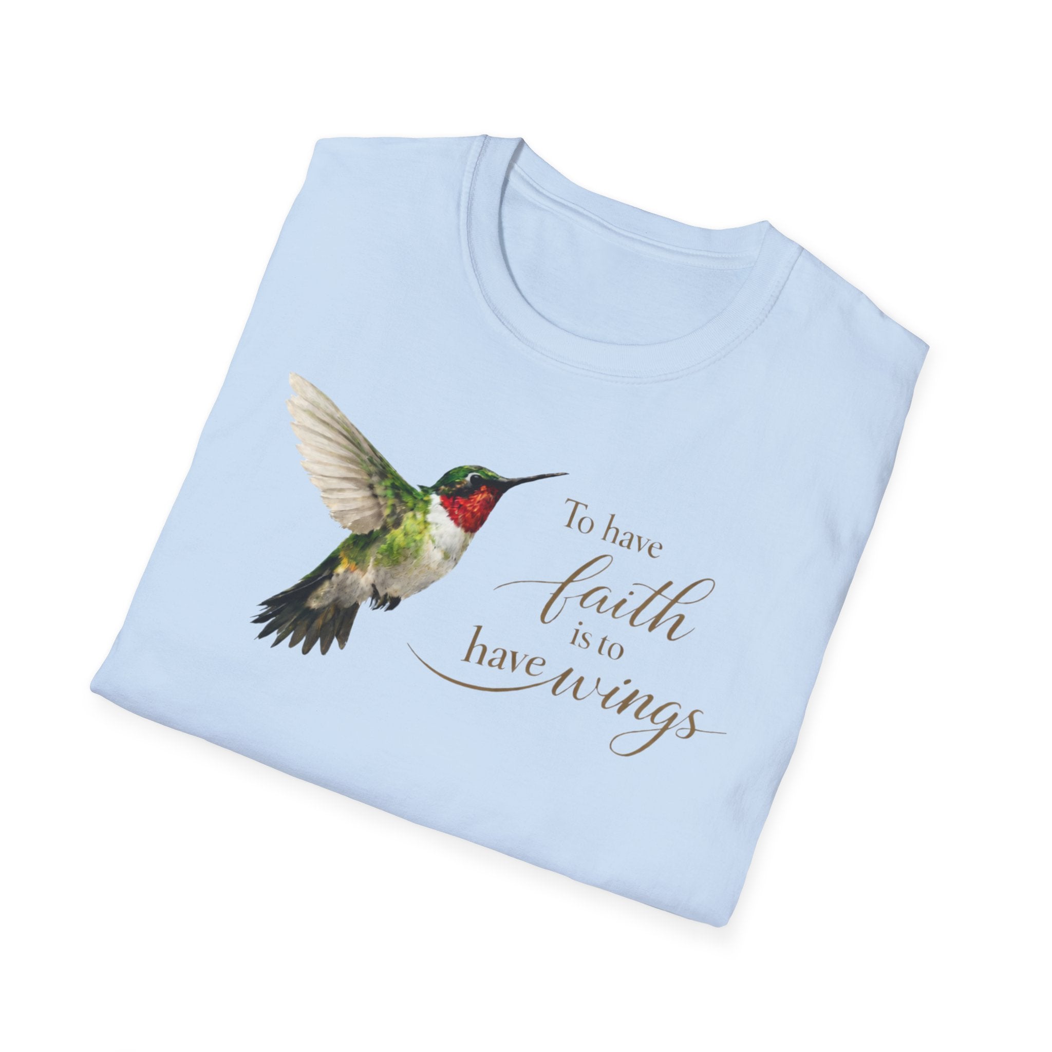 Hummingbird 'To Have Faith Is To Have Wings' T-Shirt