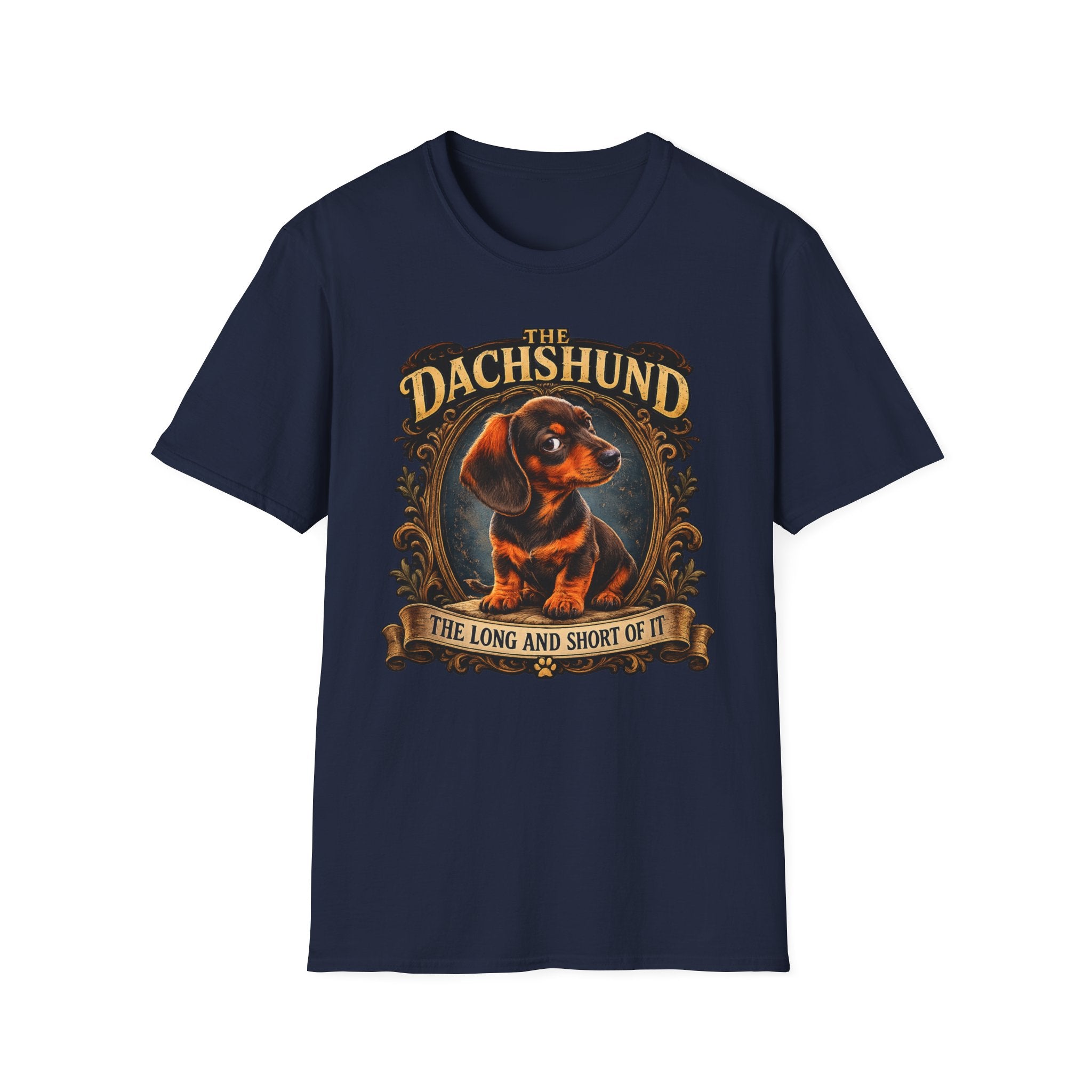 Dachshund T-Shirt — 'The Dachshund: The Long and Short of It' Vintage Dog Tee