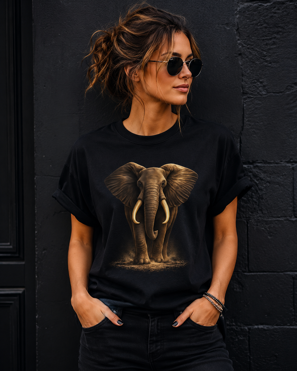 Majestic Golden Elephant T-Shirt