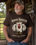 Rooster-Rowdy Rooster Club T‑Shirt — “Meetings Held at Sunrise” Vintage Rooster Tee