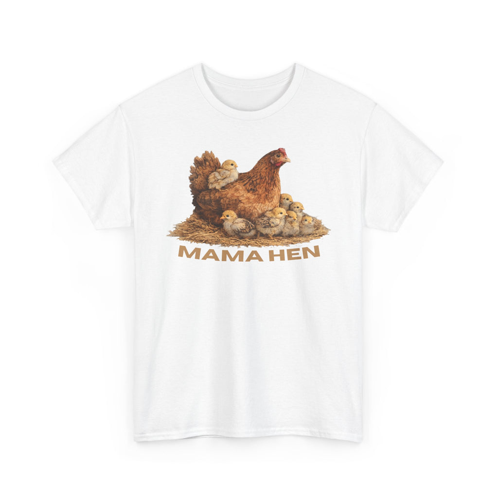 Mama Hen T-Shirt – Vintage Farmhouse Chicken Tee for Moms & Animal Lovers