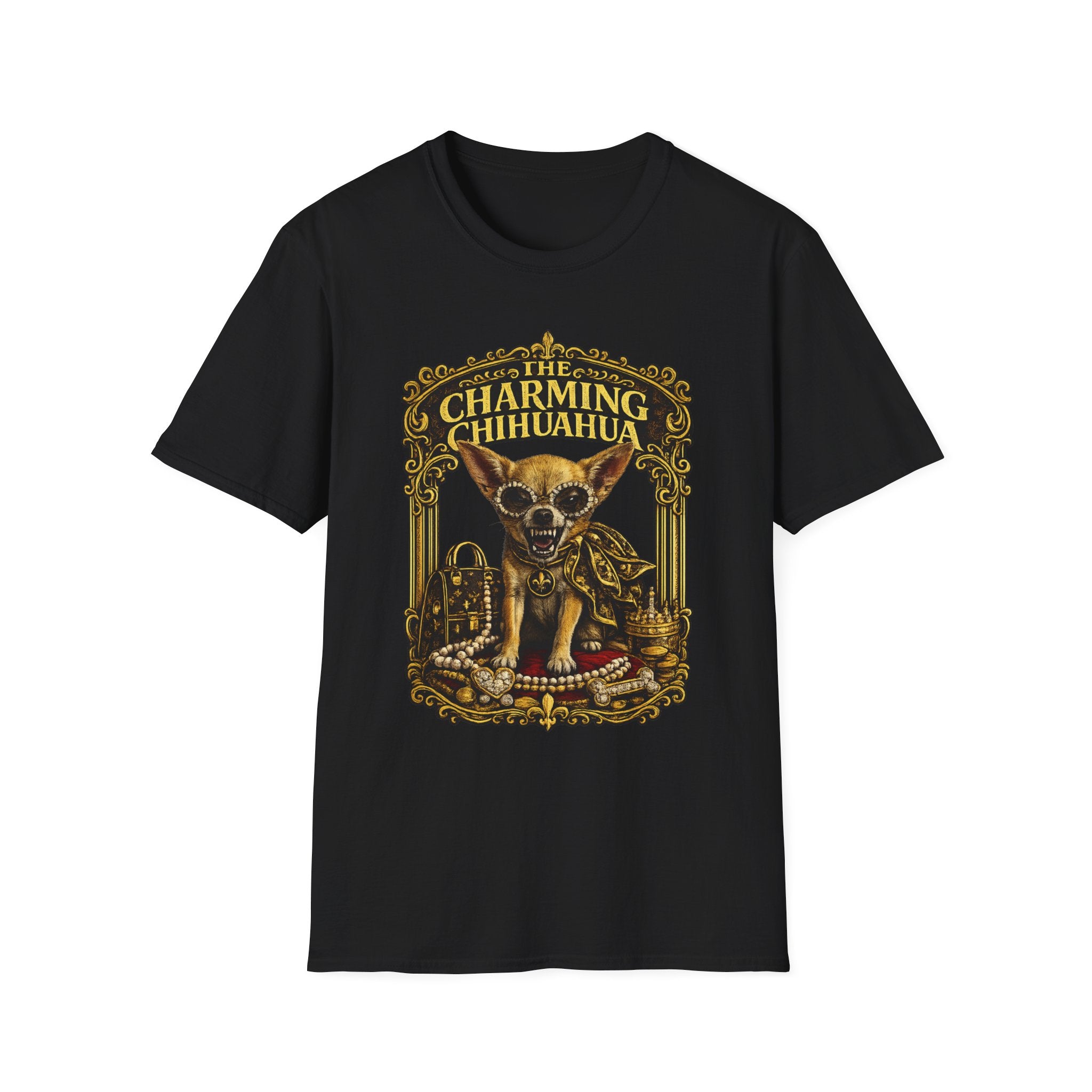 Chihuahua T‑Shirt — Vintage Ornate Dog Graphic Tee
