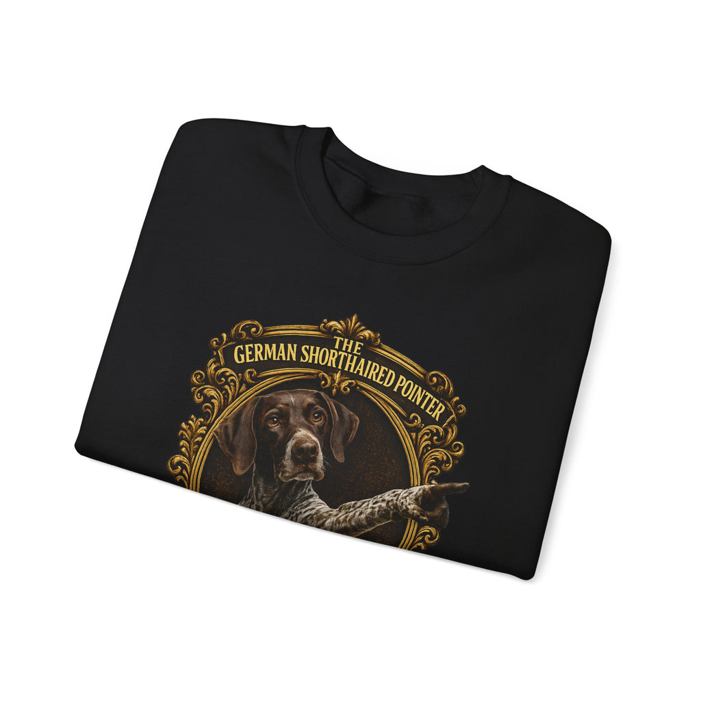 German Shorthaired Pointer -Crewneck Sweatshirt —  "It's Over There" Graphic