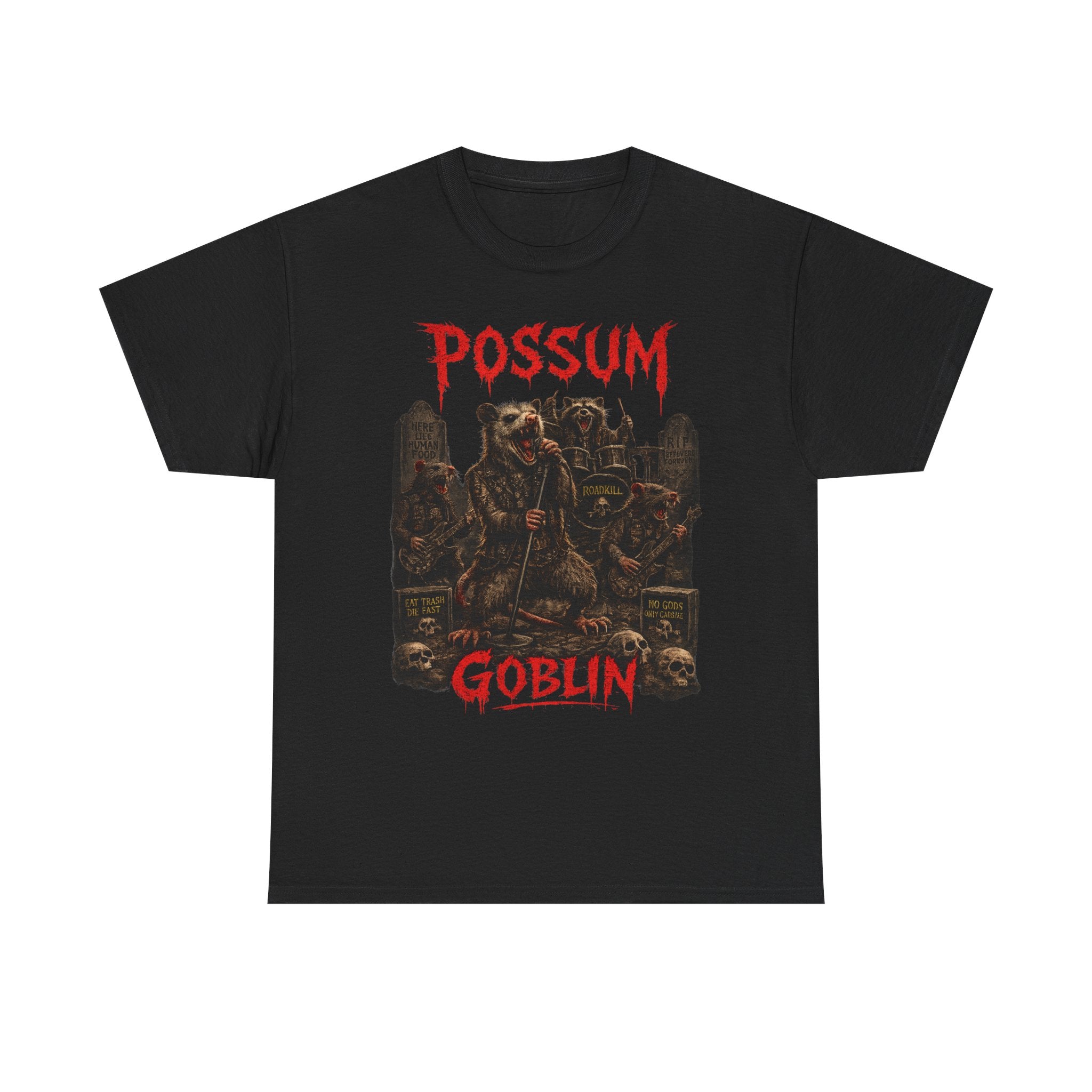 Possum Goblin T-Shirt — Horror Graphic Tee for Fans of Creepy, Gothic Style