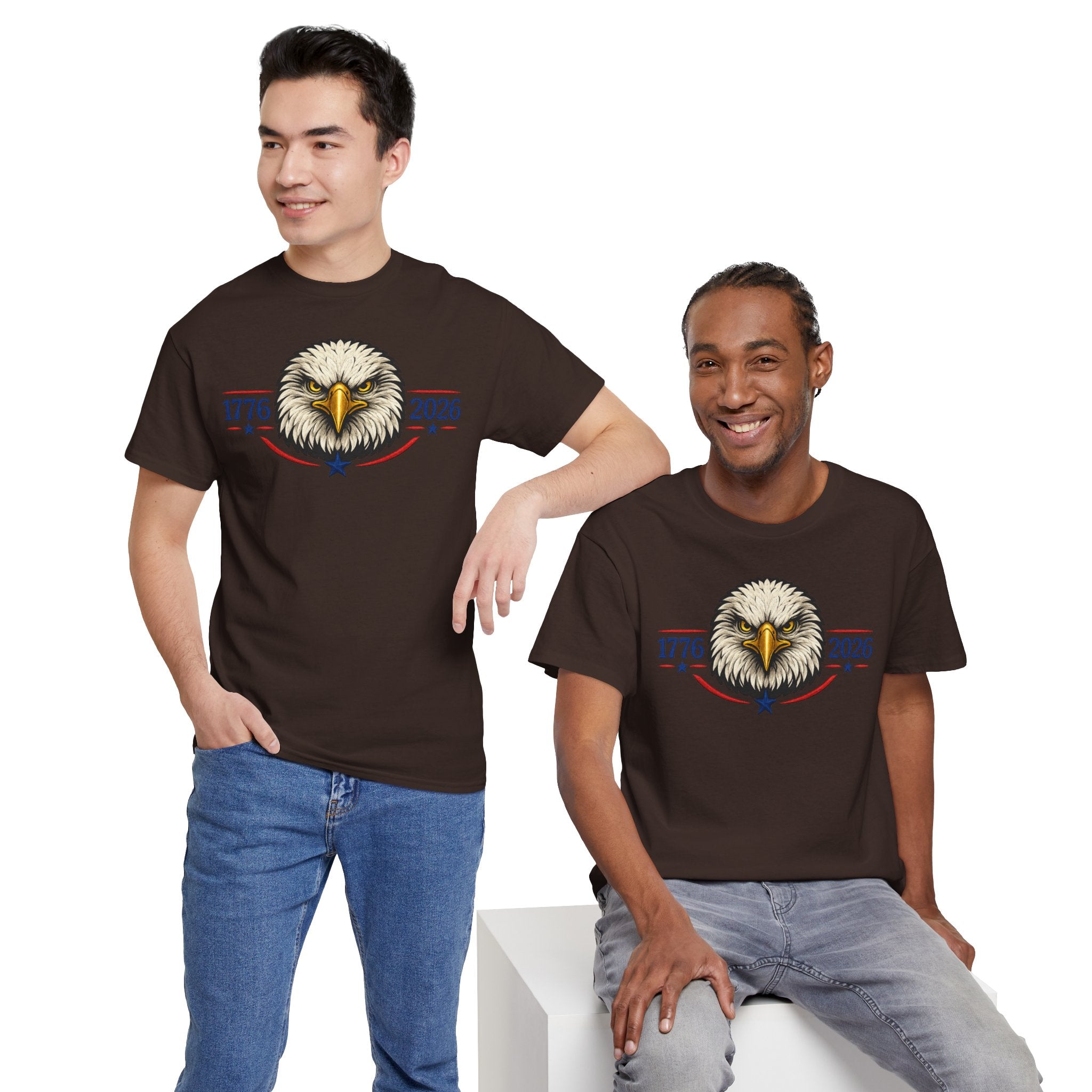 Patriotic Eagle 1776-2026 T-Shirt — American Independence Anniversary Tee