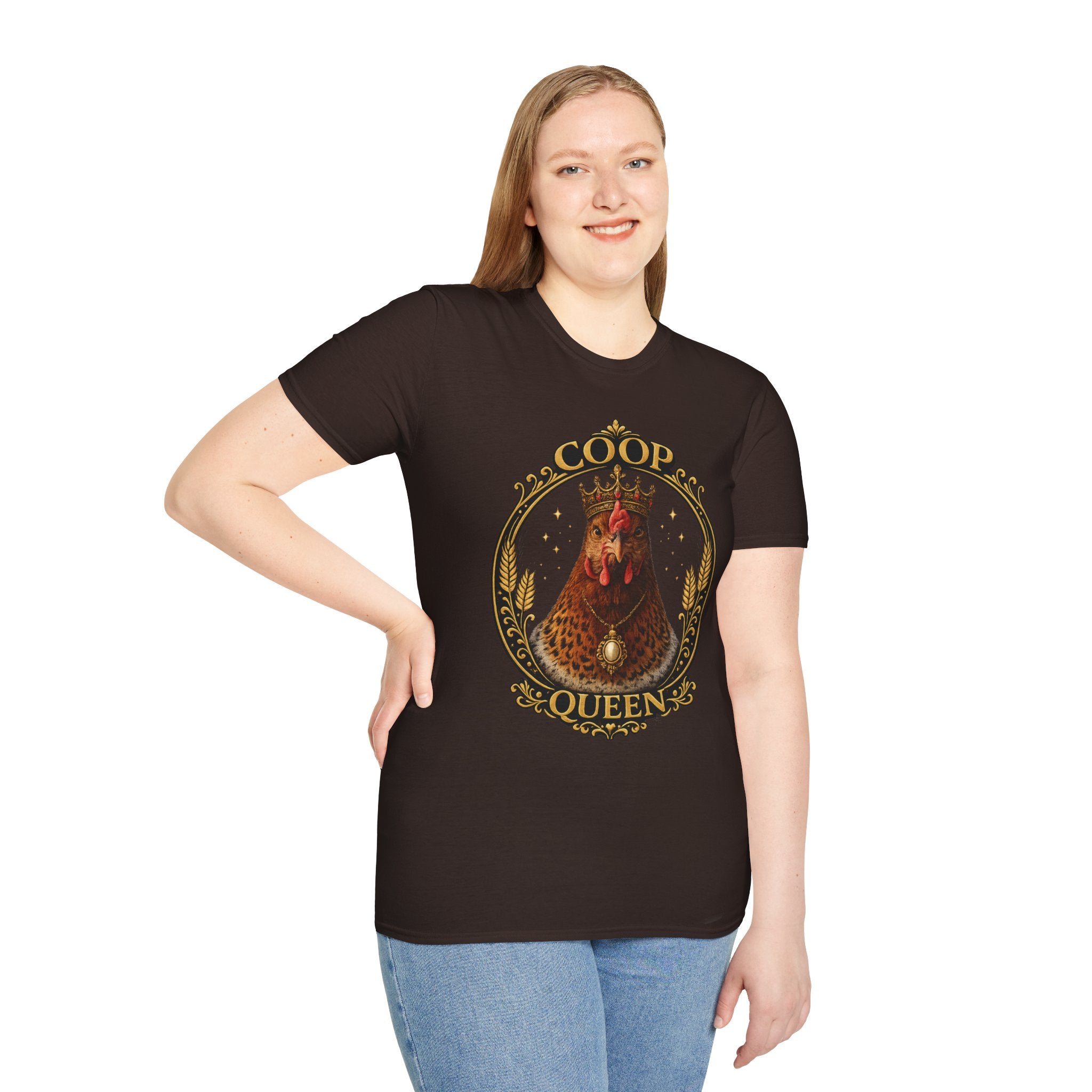 Coop Queen T-Shirt — Regal Hen Farmstead Graphic Tee