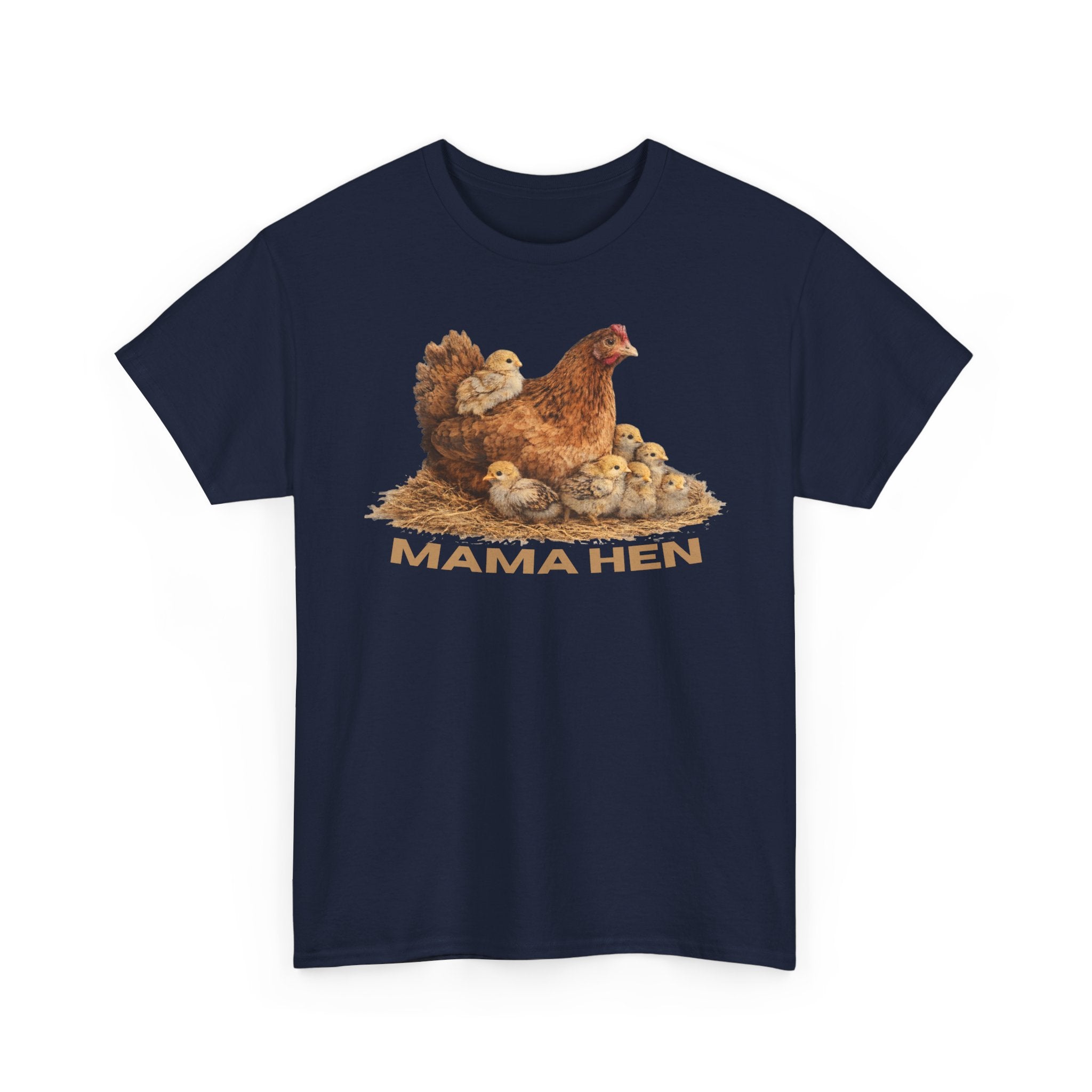 Mama Hen T-Shirt – Vintage Farmhouse Chicken Tee for Moms & Animal Lovers