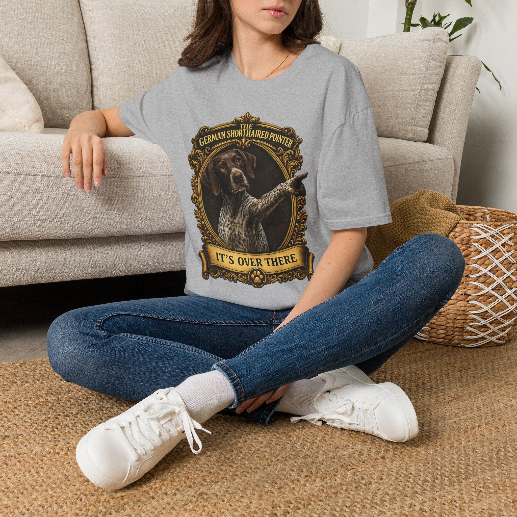 German Shorthaired Pointer T-Shirt – 'It's Over There' Dog Lover Tee