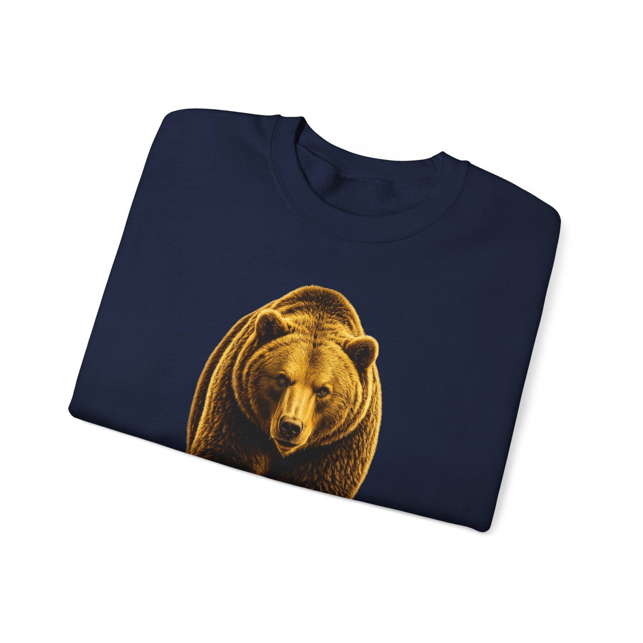 Grizzly Bear Crewneck Sweatshirt — Vintage Wildlife Graphic