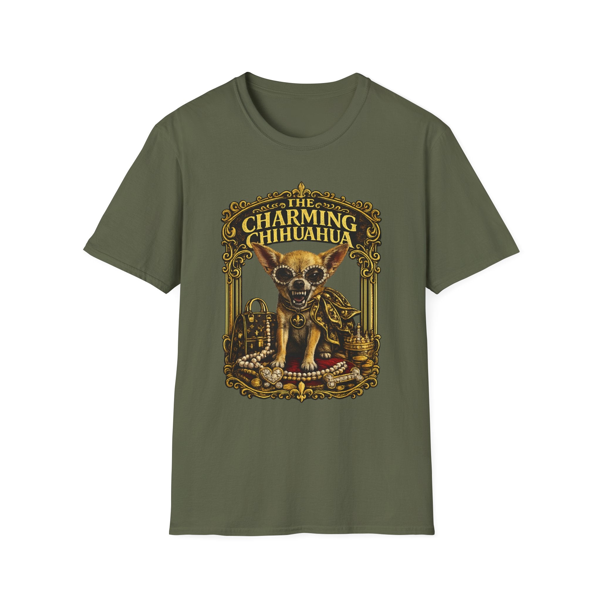 Chihuahua T‑Shirt — Vintage Ornate Dog Graphic Tee