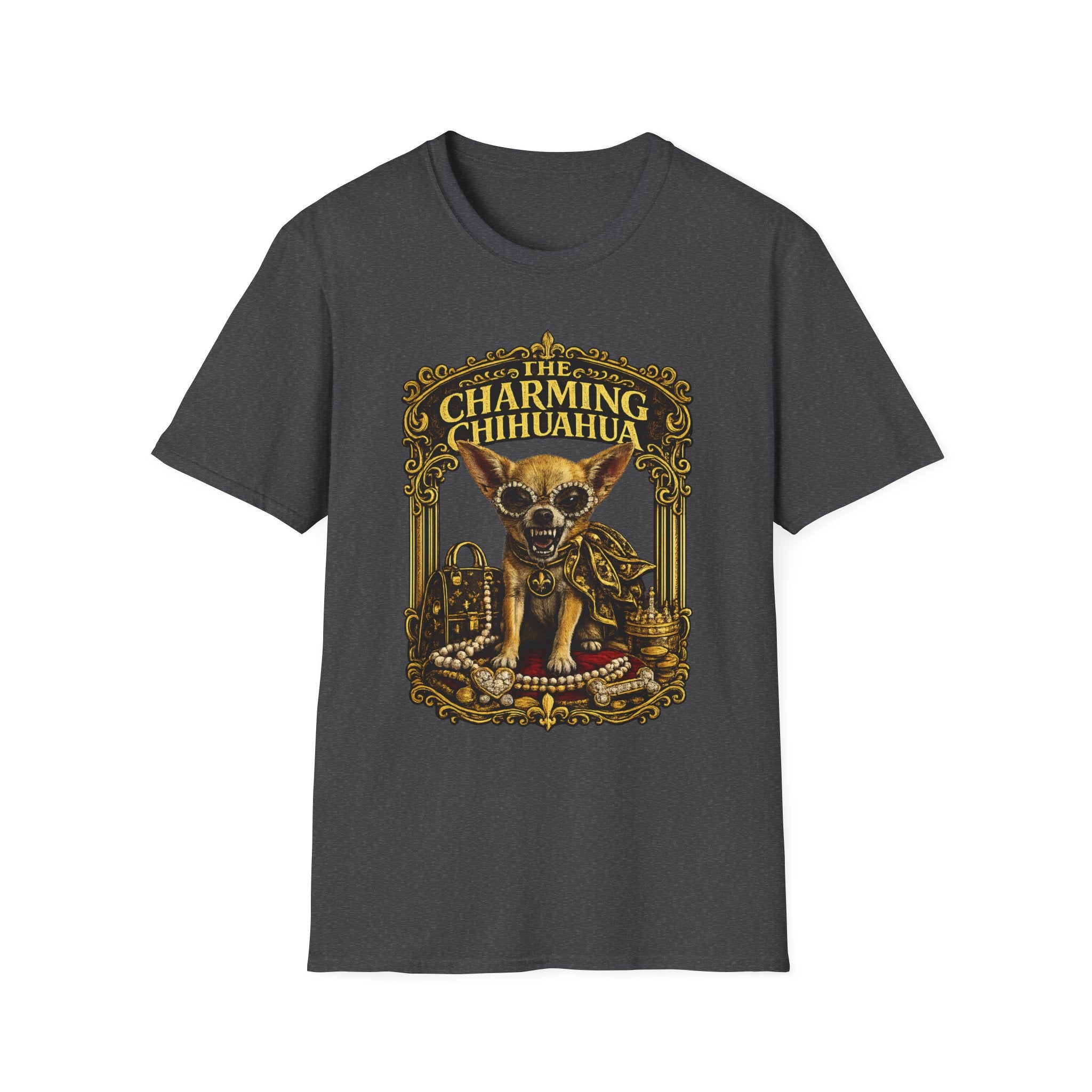 Chihuahua T‑Shirt — Vintage Ornate Dog Graphic Tee