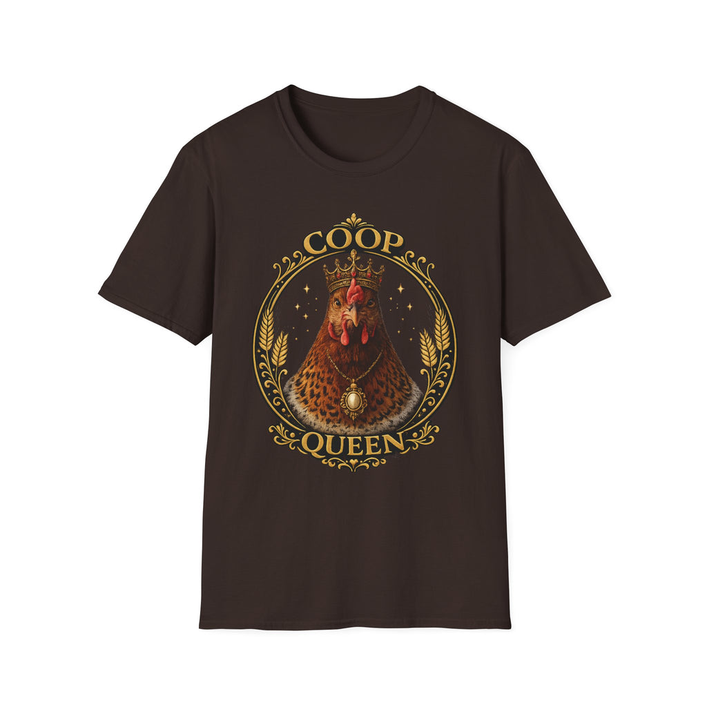 Coop Queen T-Shirt — Regal Hen Farmstead Graphic Tee