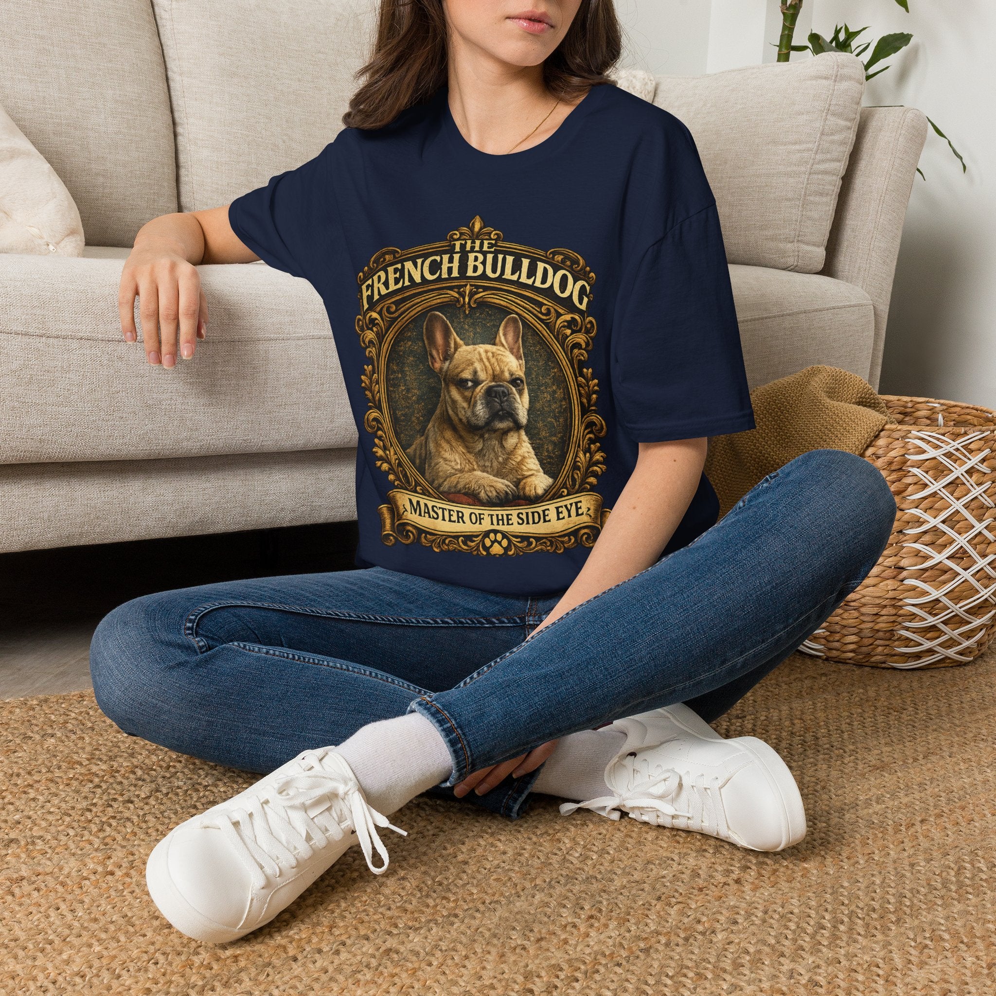 French Bulldog T-Shirt — "The French Bulldog: Master of the Side Eye" Vintage Dog Tee