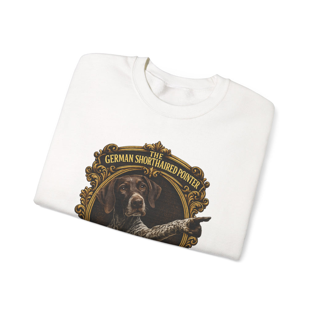 German Shorthaired Pointer -Crewneck Sweatshirt —  "It's Over There" Graphic