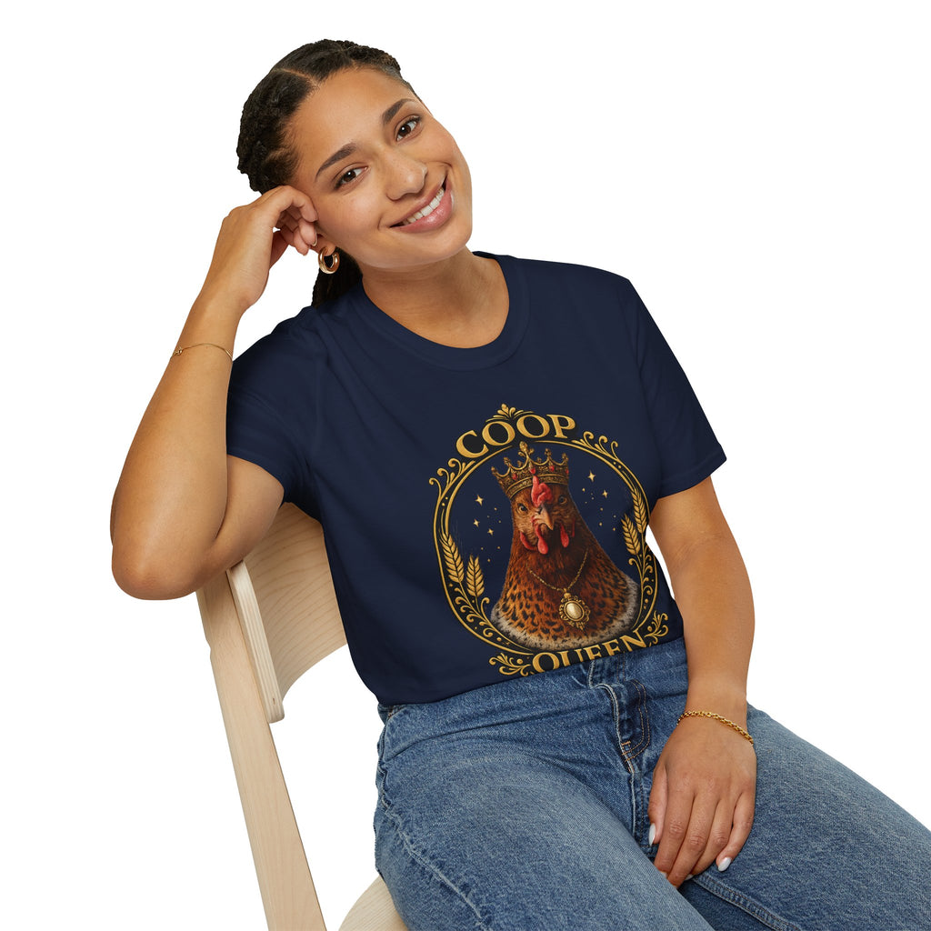 Coop Queen T-Shirt — Regal Hen Farmstead Graphic Tee