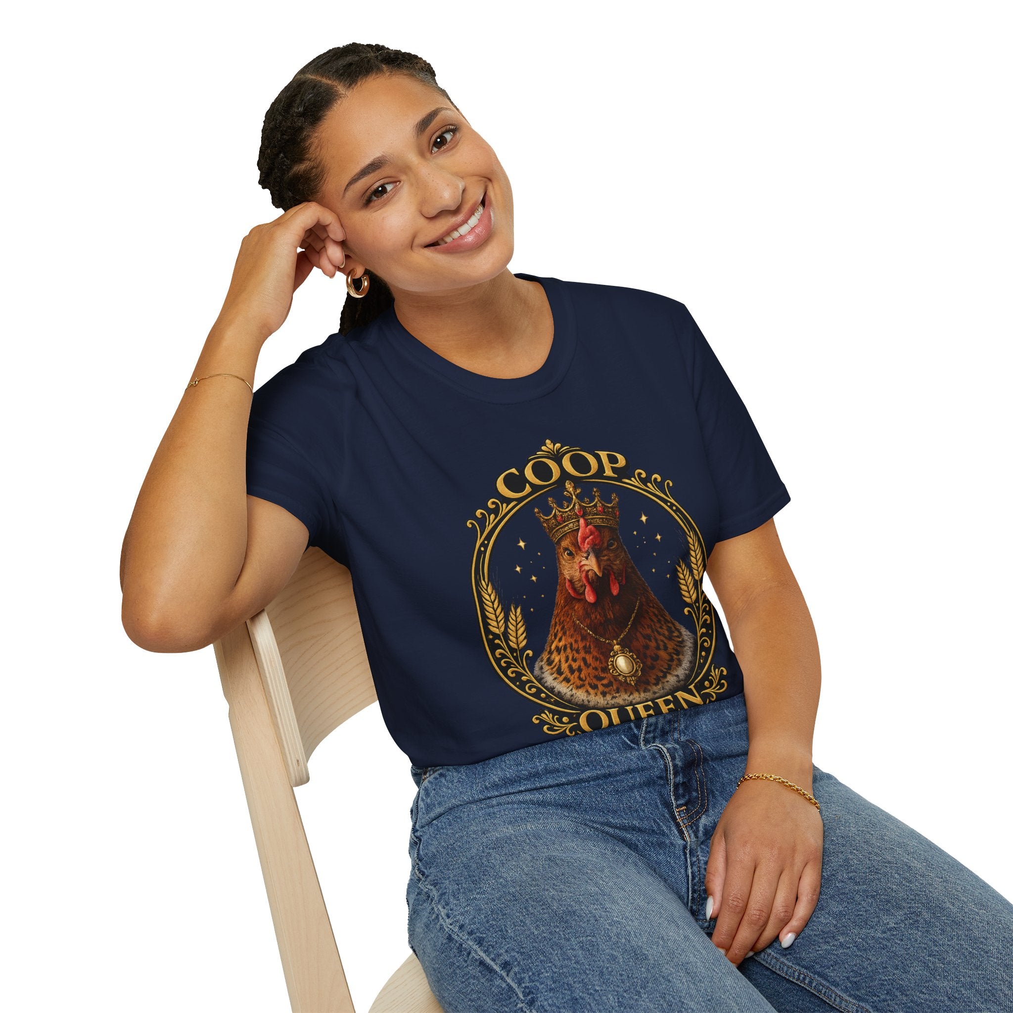 Coop Queen T-Shirt — Regal Hen Farmstead Graphic Tee