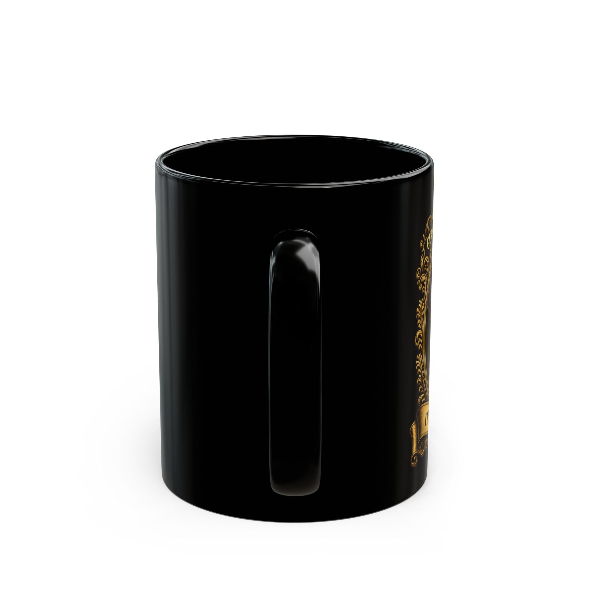 Black Mug — Vintage Motorcycle Crest Coffee Cup (11oz/15oz)