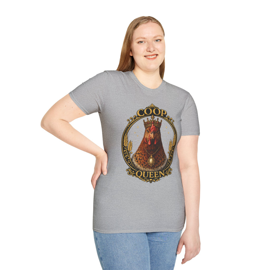 Coop Queen T-Shirt — Regal Hen Farmstead Graphic Tee
