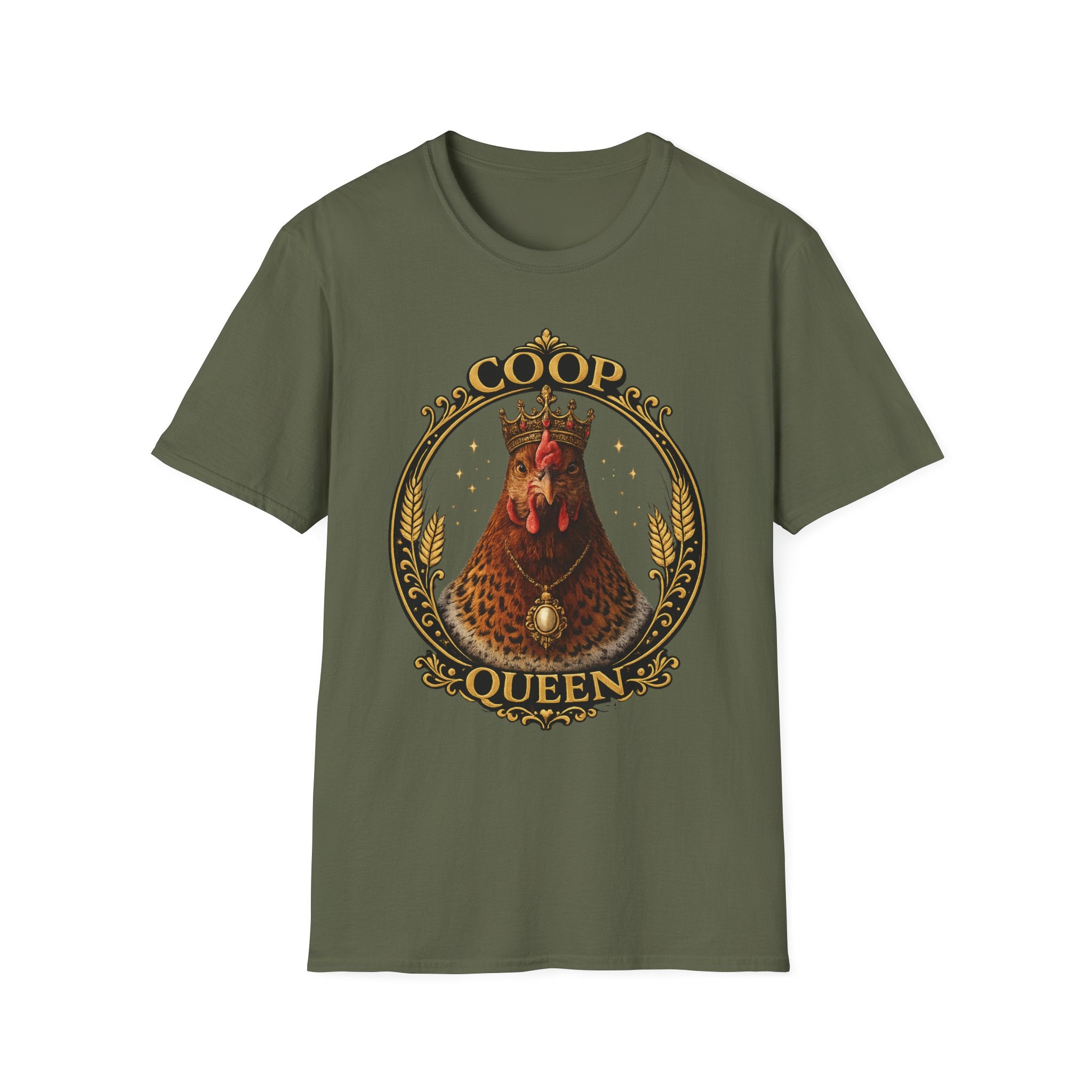 Coop Queen T-Shirt — Regal Hen Farmstead Graphic Tee
