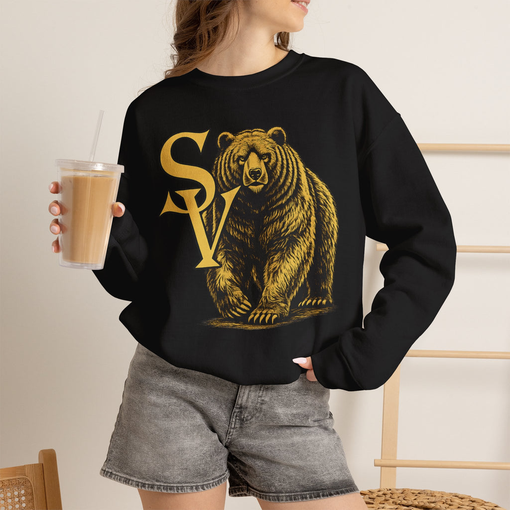 Bear Logo Crewneck Sweatshirt — SV Graphic Pullover